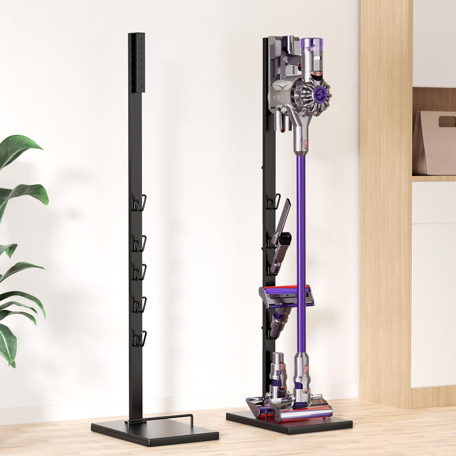 Dyson Vacuum Holder Stand - Universal Wall Mount Bracket for Dyson Cordless Vacuums V6 V7 V8 V10 V11 V12 V15 | Vacuum Accessories Organizer | Perfect for Garage, Closet & Home Storage Organization