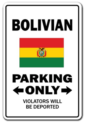 Bolivian Parking Sign - Authentic South American Street Sign | 20