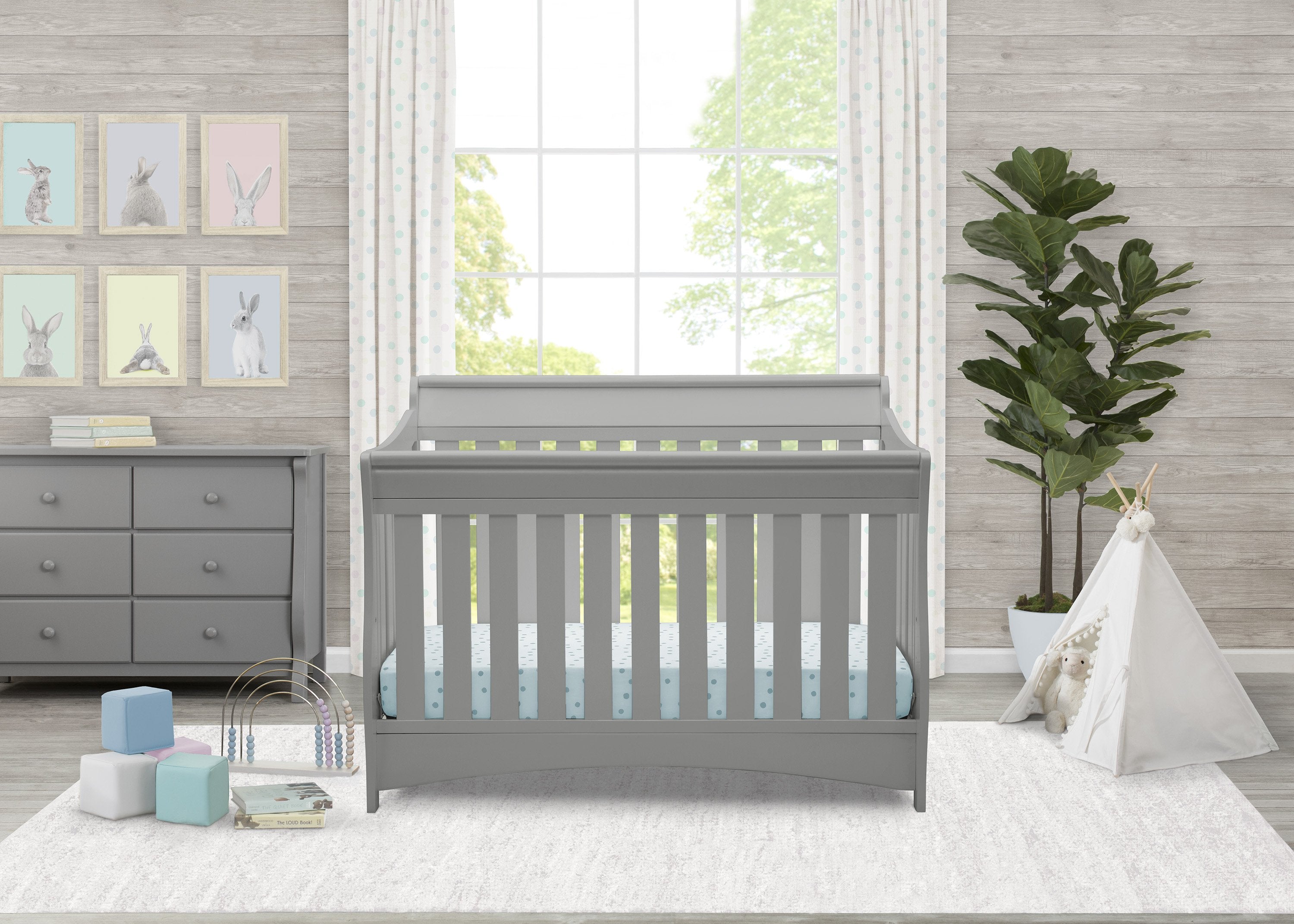 Bentley S Series Deluxe 6-in-1 Convertible Baby Crib - Nursery Furniture for Newborn to Toddler Bed | Perfect for Modern Nursery, Bedroom & Daycare