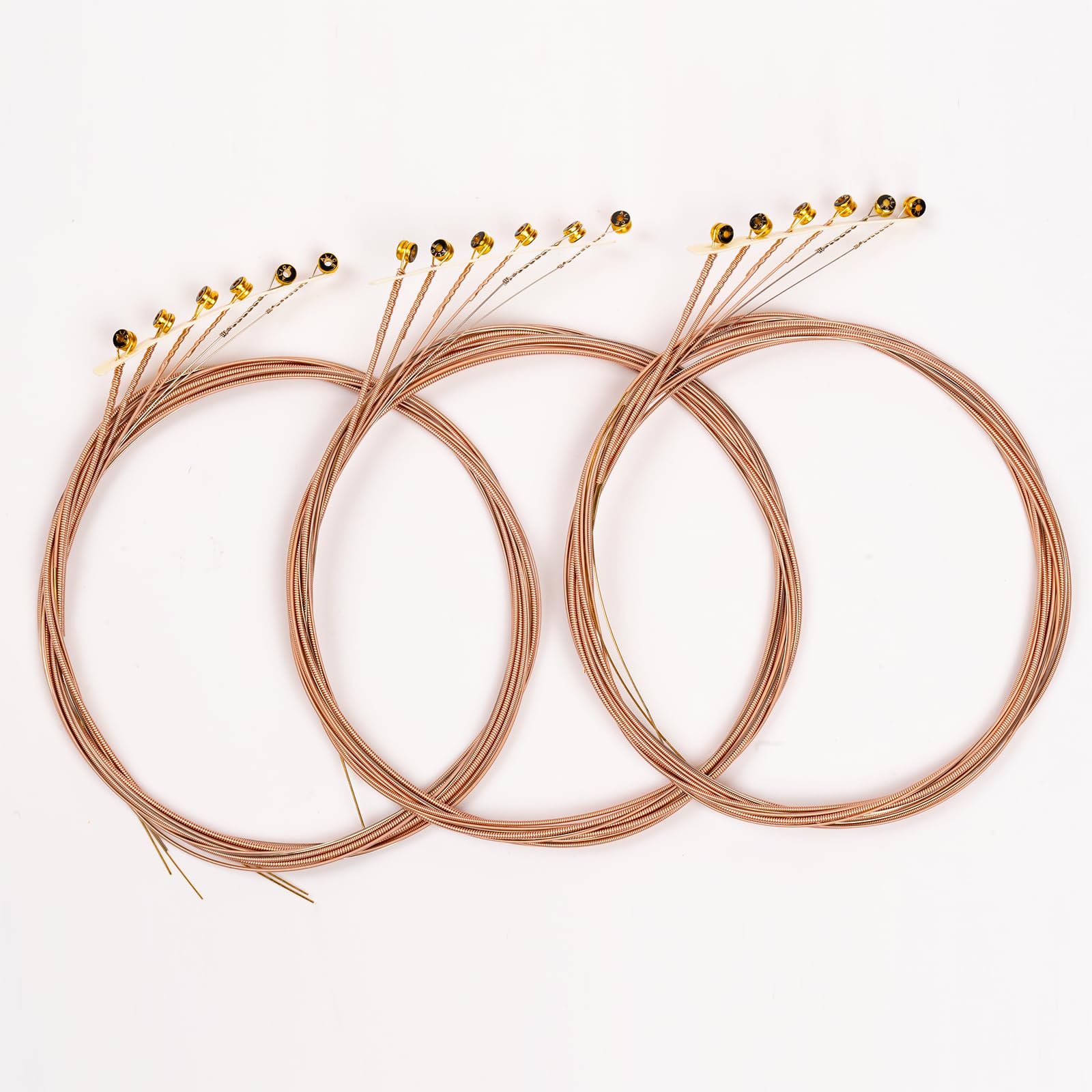 Alice Acoustic Guitar Strings Set - 6-String Phosphor Bronze, Super Light Gauge (A206) for Beginners | 3-Pack Steel Copper Alloy Strings | Perfect for Folk, Country & Practice Sessions