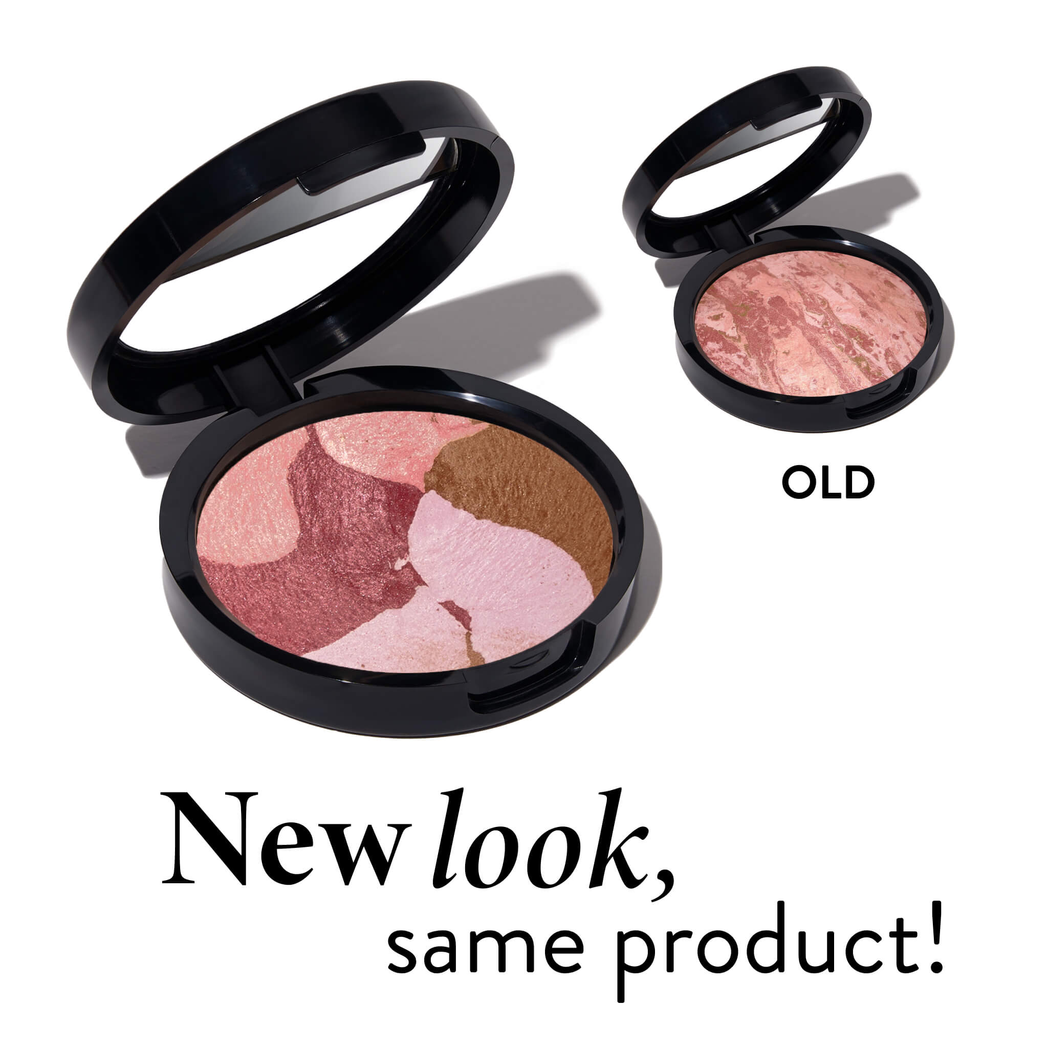 Baked Blush and Bronze 2-in-1 Marbleized Makeup Palette - Perfect for Contouring & Highlighting for Day to Night Looks