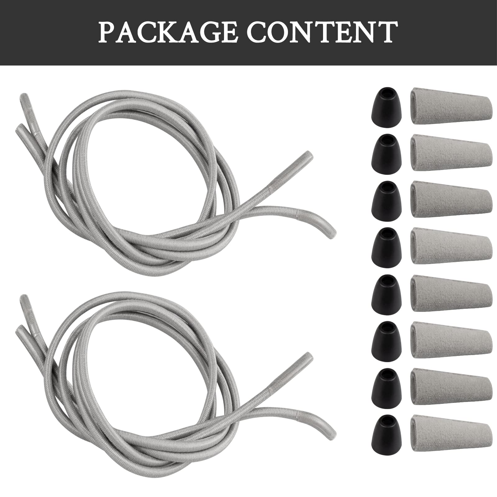 2 Pairs of Elastic Shoelaces for Hey Dude Shoes - No-Tie Replacement Laces for Comfort & Style - Perfect for Casual Wear, Travel, and Everyday Use