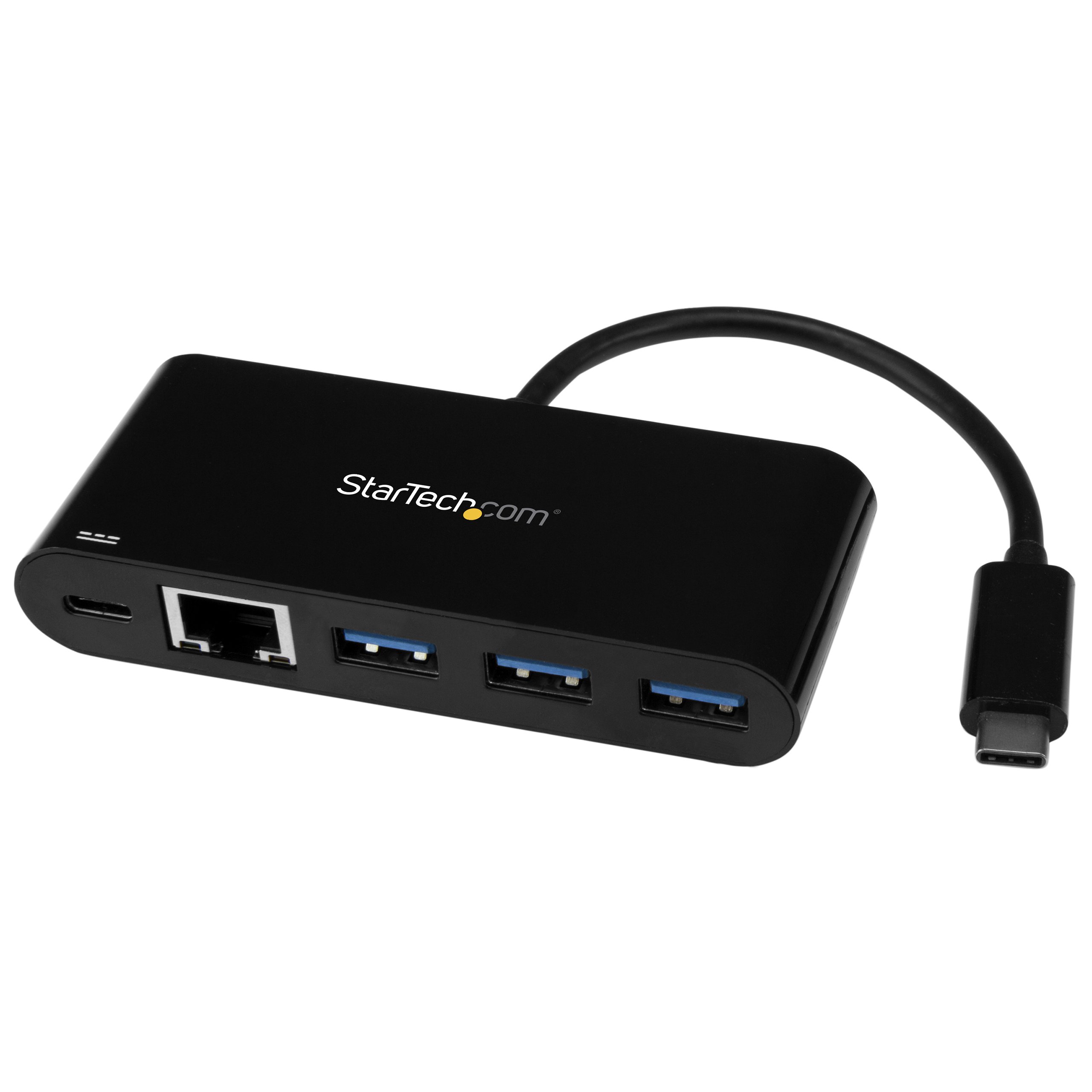 StarTech.com USB C to Ethernet Adapter 3-Port with Power Delivery (PD) & Pass-Through Charging - USB-C Hub for Laptops, Tablets & Phones - Ideal for Remote Work, Gaming & Home Office Connectivity (US1GC303APD)