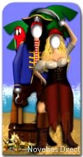Pirate Couple Life-Size Cardboard Cutout Standee - Perfect for Themed Parties, Photo Booths & Home Decor | Halloween, Cosplay & Pirate-Themed Events