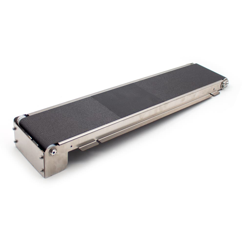 DC24V Stainless Steel Mini Conveyor Vending Machine - 460MMx85MM Automatic Conveyor Belt for Cargo Lane, 3.5-5KG Load Capacity (35RPM, Machine Only) - Perfect for Small Retail Stores, Vending Kiosks, and Automated Packaging Systems