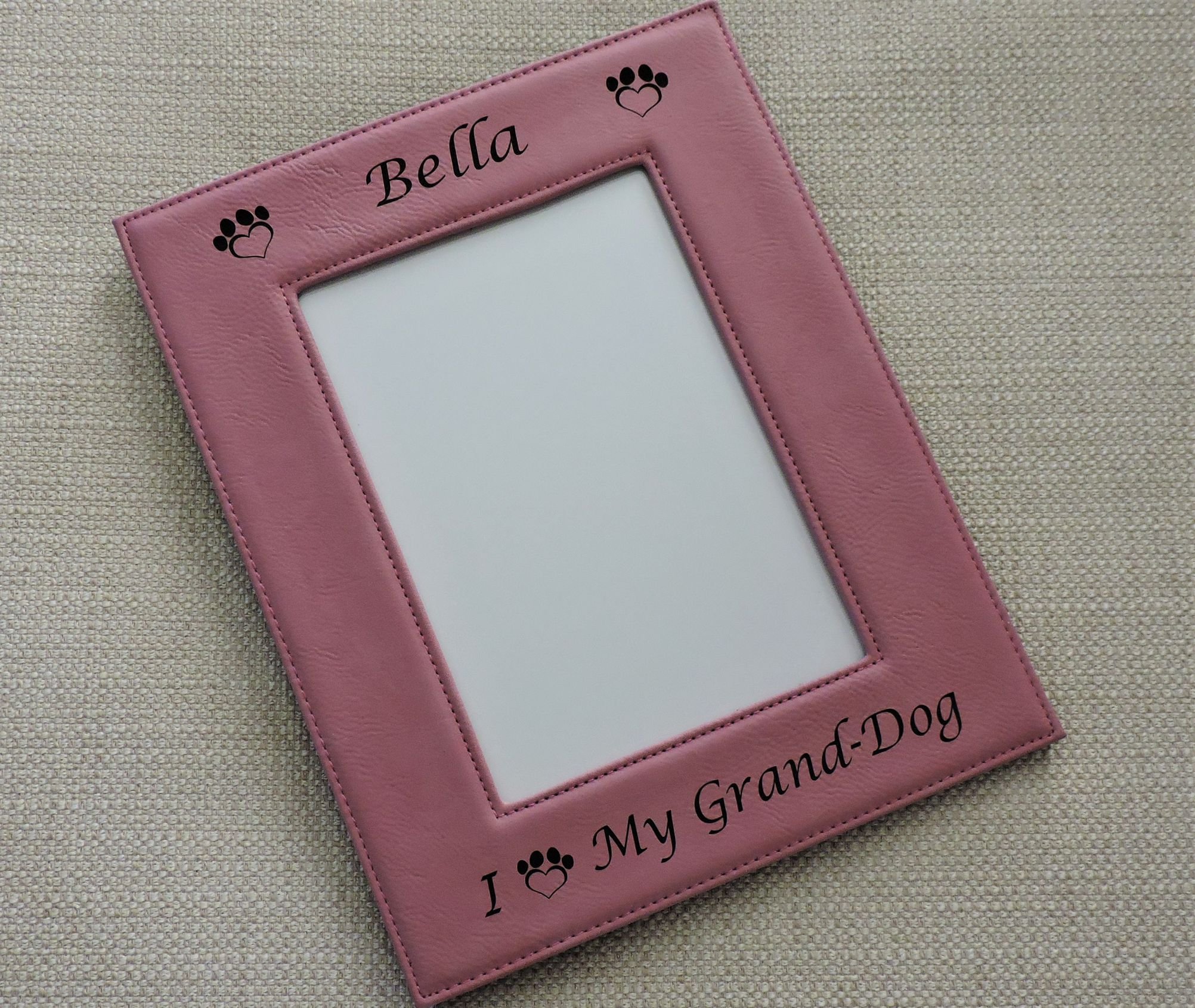Personalized Granddog Picture Frame - Custom Photo Frame for Grand Puppy - Perfect Gift for Dog Lovers & Grandparents