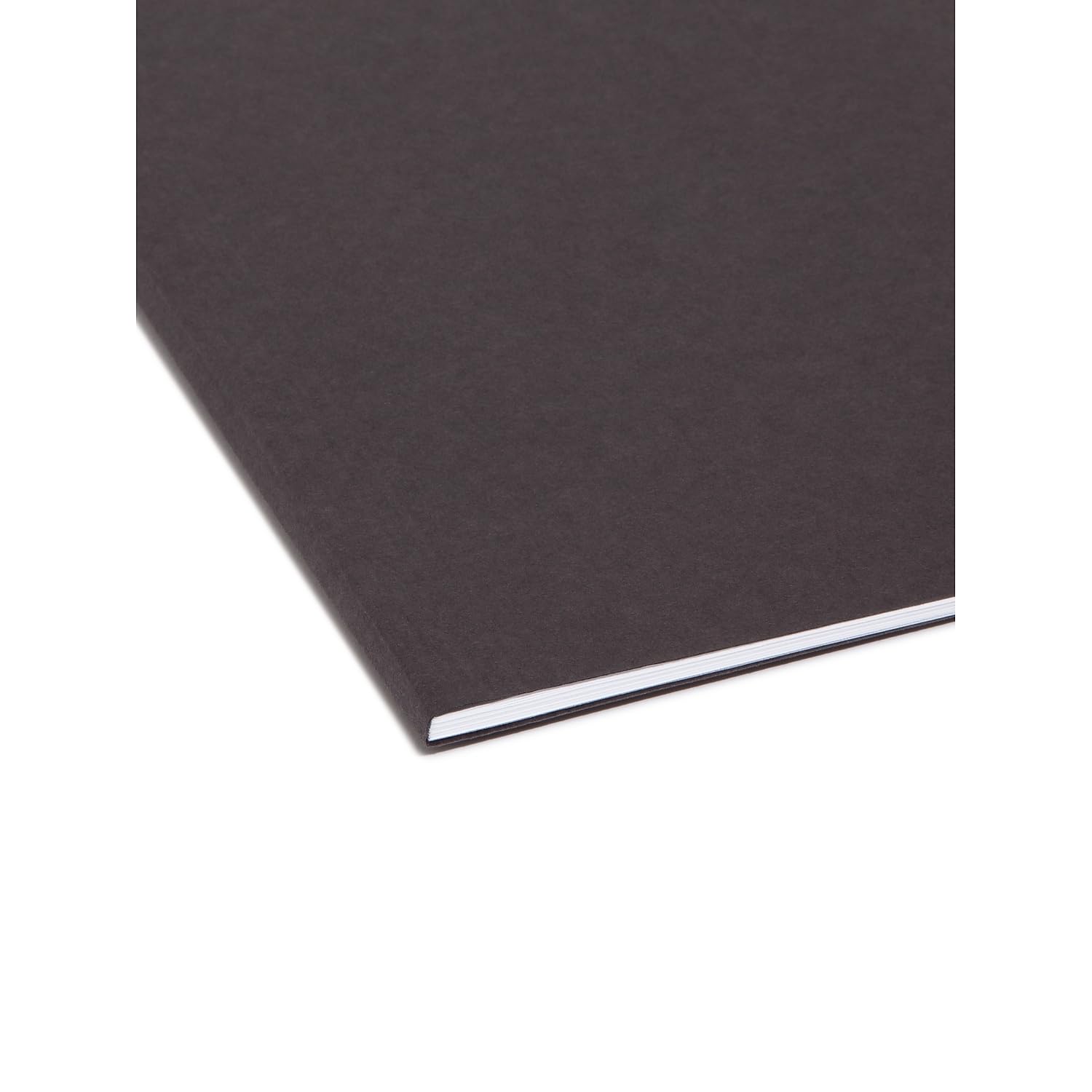 Smead 64062 Hanging File Folders - 1/5 Cut, 11 Point Stock, Letter Size, Black (25/Box) - Perfect for Office Organization & Document Filing