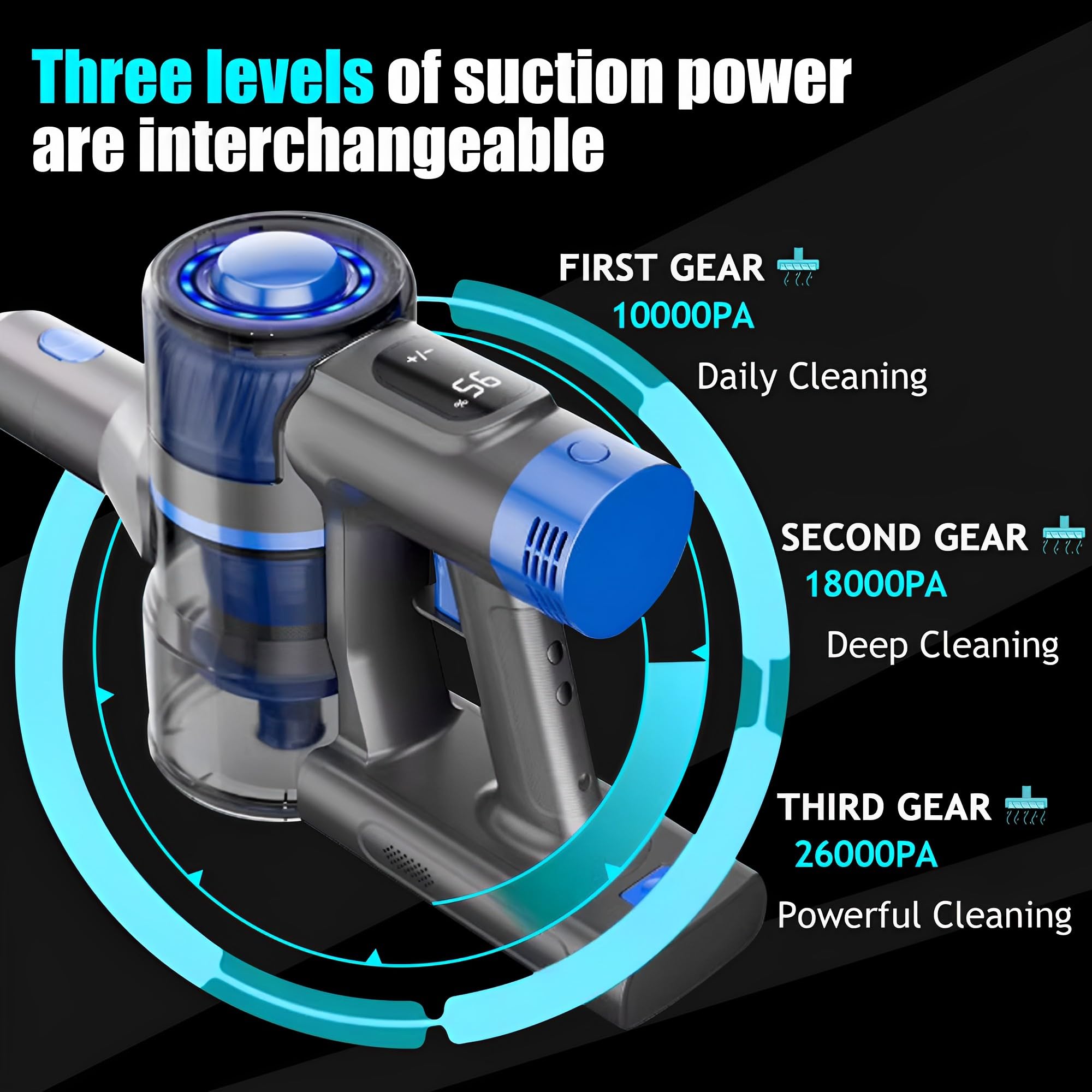 **26KPa 250W Cordless Billiard Table Cloth Vacuum Cleaner - Powerful Stick Vacuum with Wall Mount Charging & Brush Kit - Perfect for Pool Tables in Billiard Halls & Home Game Rooms**