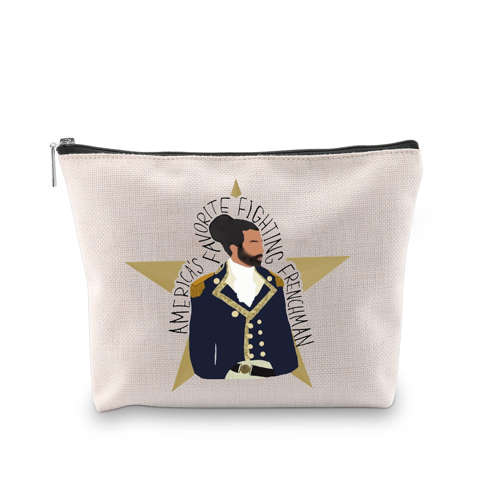 Hamilton Broadway Musical Inspired Lafayette Zipper Pouch - Perfect Gift for Fans of America's Favorite Fighting Frenchman | Theater Accessories, Cosplay Bag, Collectible Merchandise for Hamilton Lovers