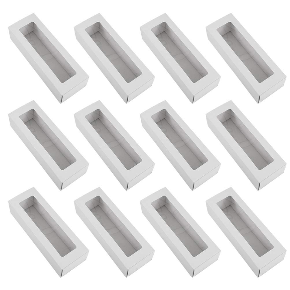 DOITOOL 12-Pack Macaron Storage Boxes - Sturdy Paper Gift Boxes for Cookies, Candies, Cupcakes | Perfect for Bakery, Party Favors, Wedding Desserts & DIY Packaging