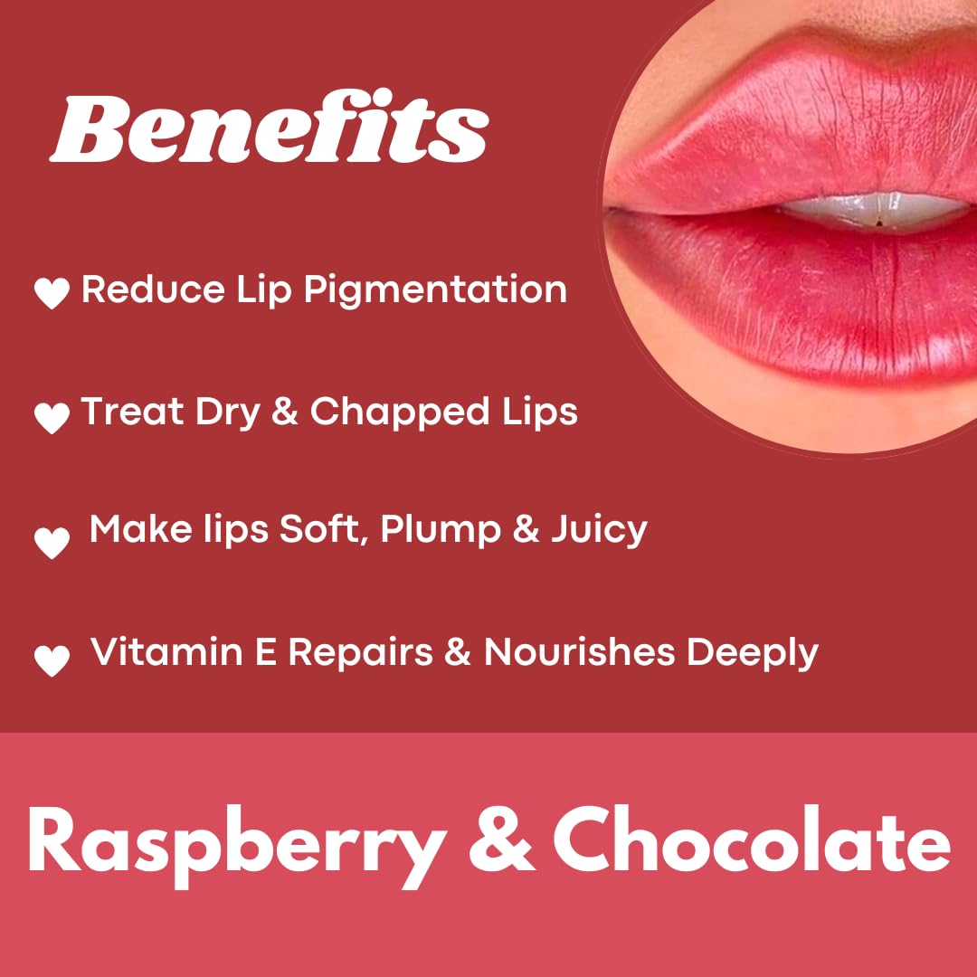 M&U Vegan Lip Scrub Combo Pack - Cocoa Brownie Chocolate & Raspberry Slush Fruity Exfoliator | 100% Natural Treatment for Dry, Chapped Lips | Men & Women | Perfect for Winter Care & Daily Lip Routine