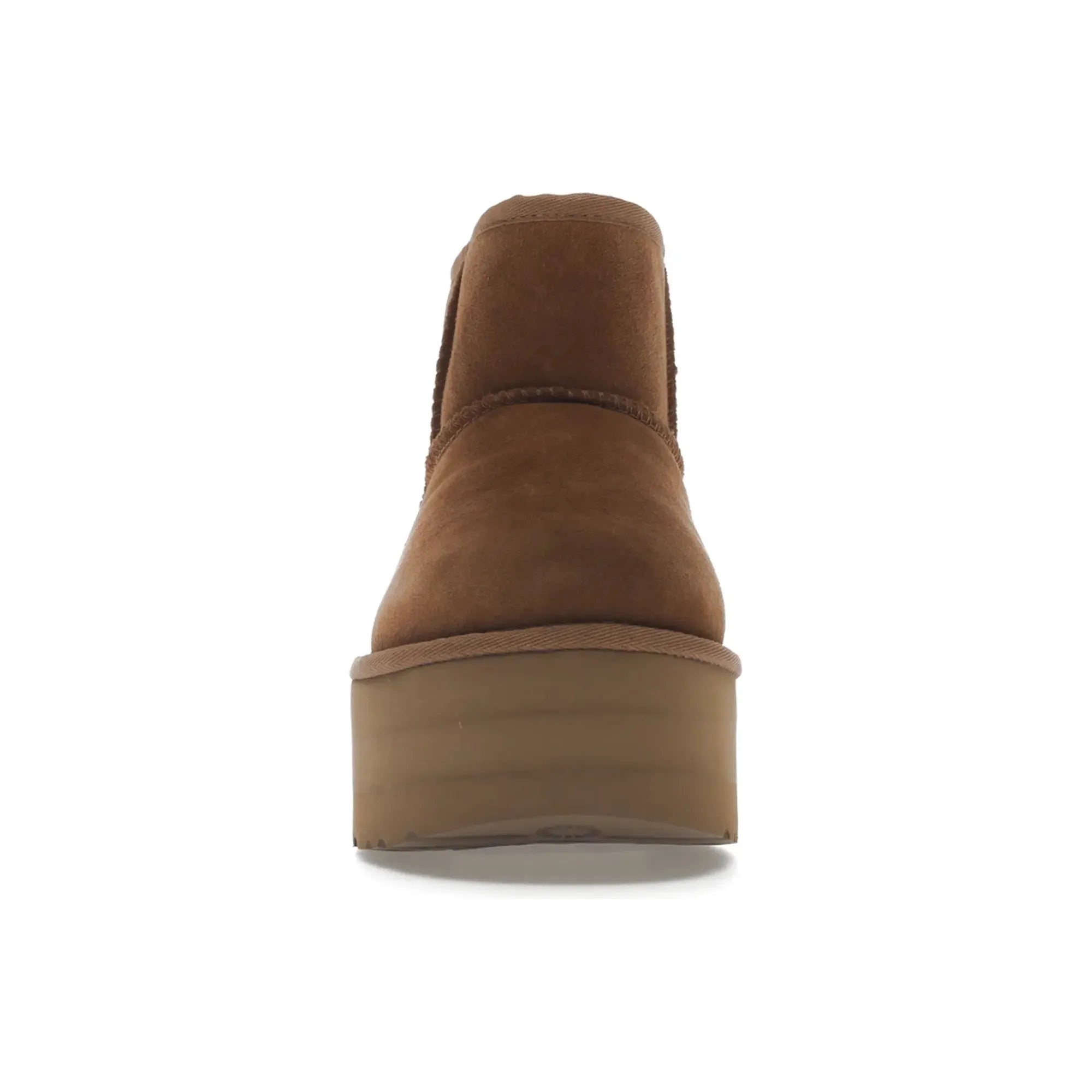 UGG Classic Mini Platform Boots for Women - Chestnut Brown Suede Winter Boots | Comfortable & Stylish for Cold Weather, Snow, and Casual Outfits