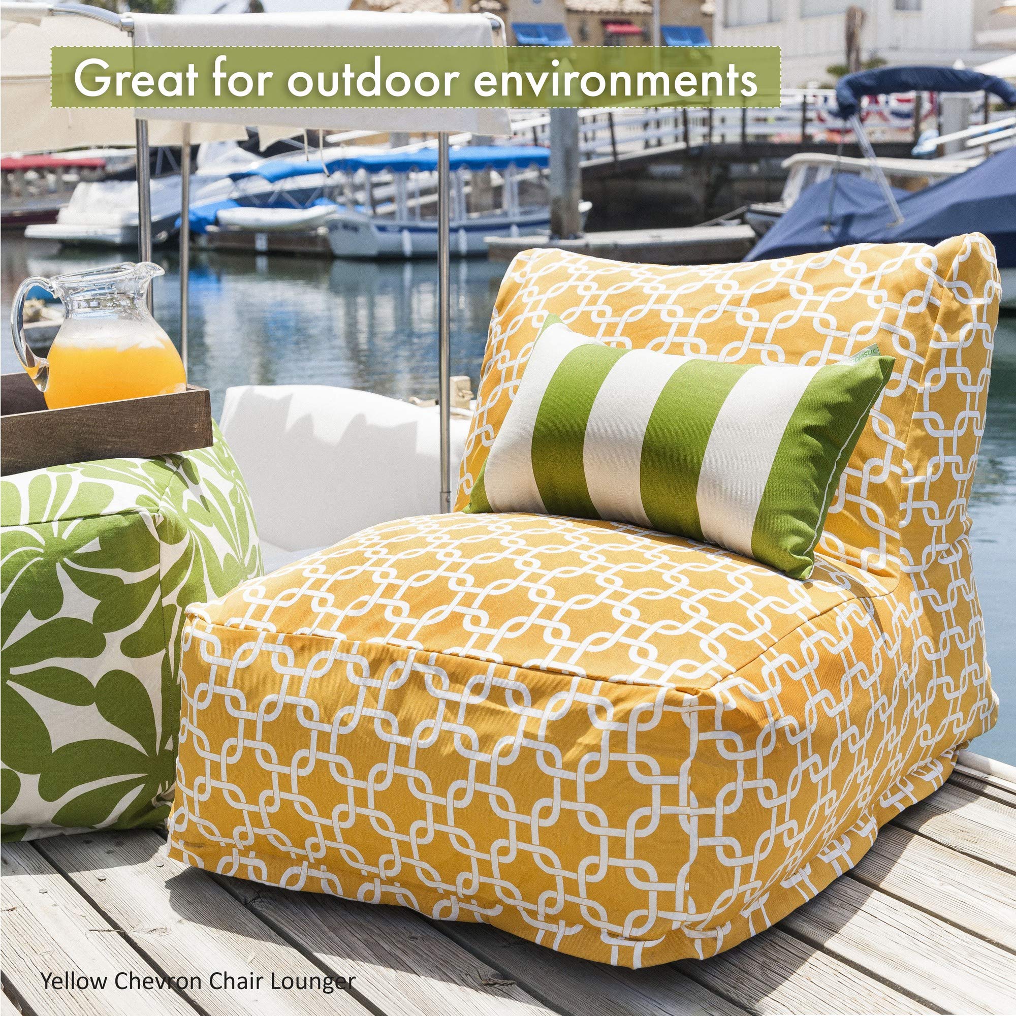 Premium Yellow Bean Bag Chair - Ultra Soft & Comfortable Lounger for Adults & Teens - Perfect for Living Room, Bedroom, Game Room & Dorm Decor - Washable Cover - Modern Home Furniture for Relaxation & Gaming