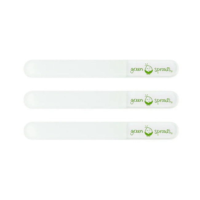 Green Sprouts Baby Nail Files 3 Pack - Gentle Baby Nail Clippers & Trimmers for Newborns & Infants - Safe Nail Care Kit for Soft Baby Fingers - Perfect for Home, Travel & Diaper Bag Essentials