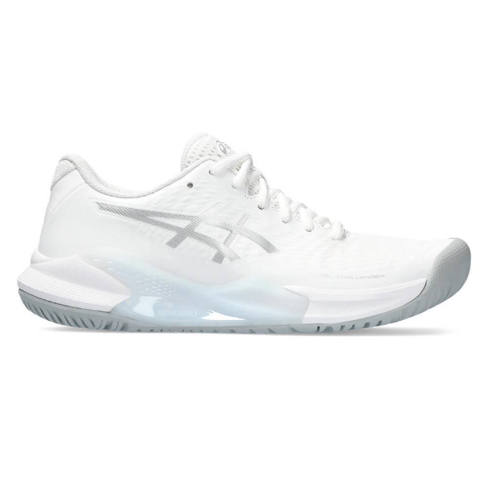 ASICS Gel Challenger 14 Women's Tennis Shoes - White/Pure Silver - Lightweight & Supportive Court Shoes for Women - Perfect for Tennis, Pickleball & Casual Wear