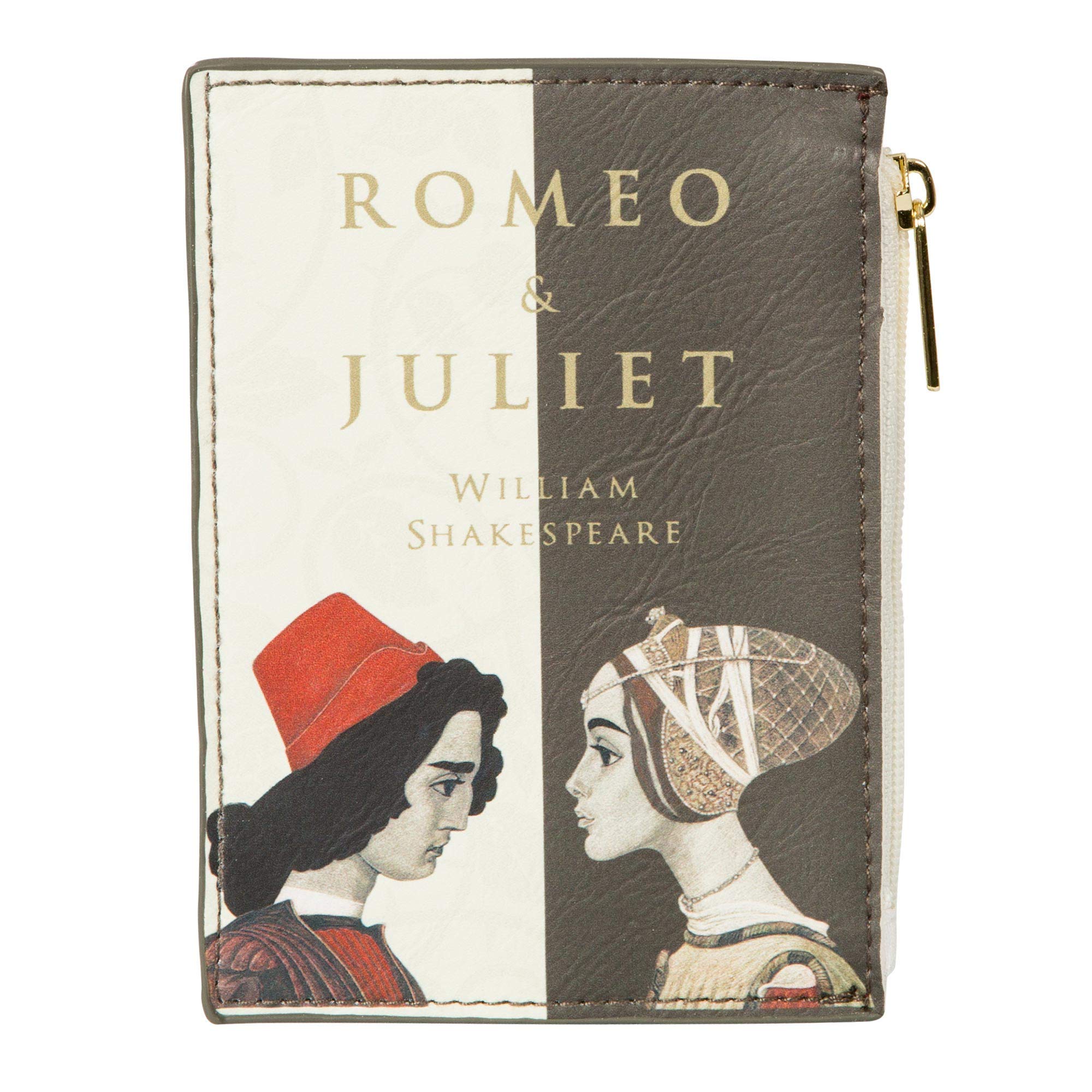 Romeo and Juliet Book Themed Coin Purse - Literary Gift for Book Lovers, Book Club Members & Bibliophiles - Women's Wallet for Coins & Small Items - Perfect for Reading Events, Book Fairs & Shakespeare Enthusiasts