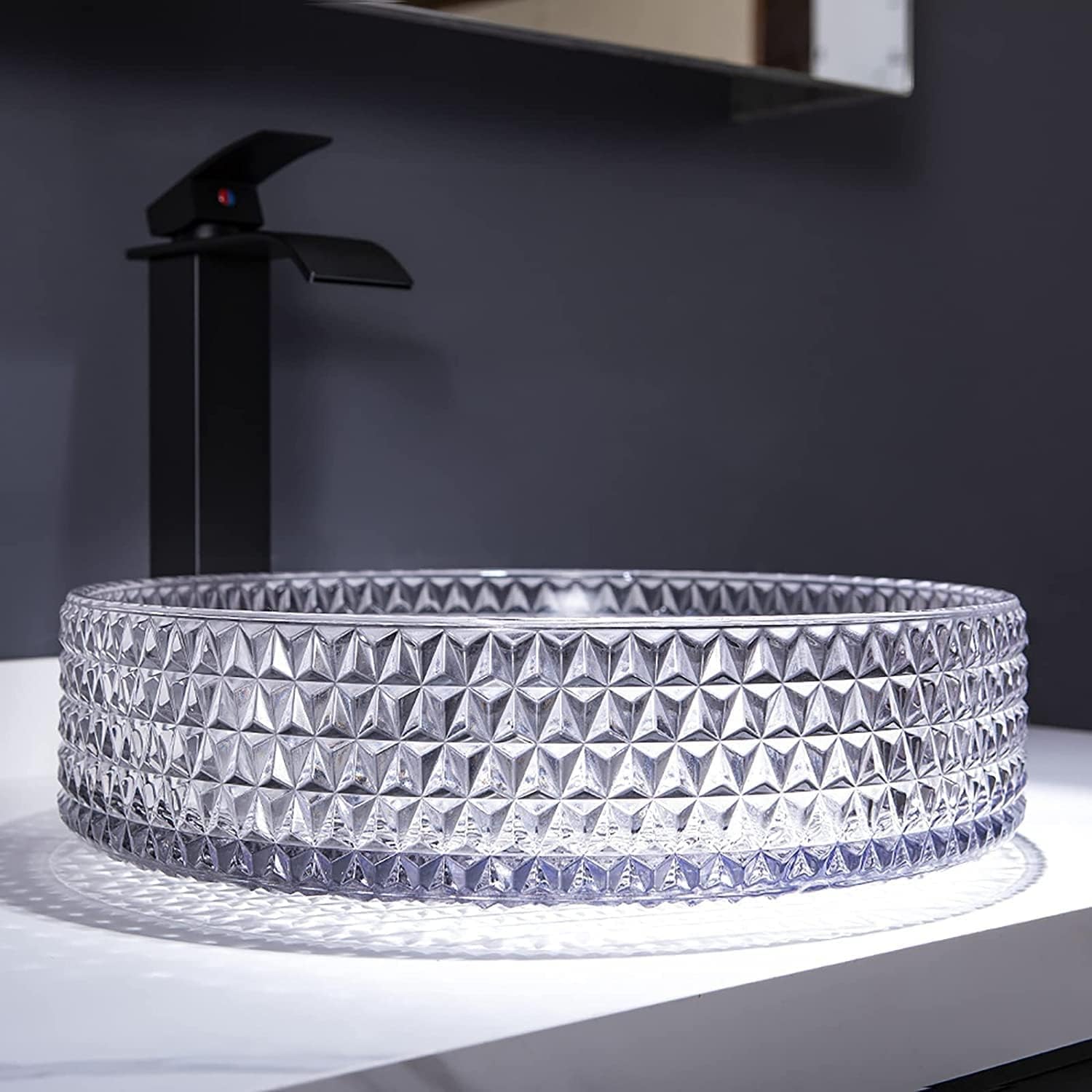 Premium InArt Glass Vessel Sink - 15.5