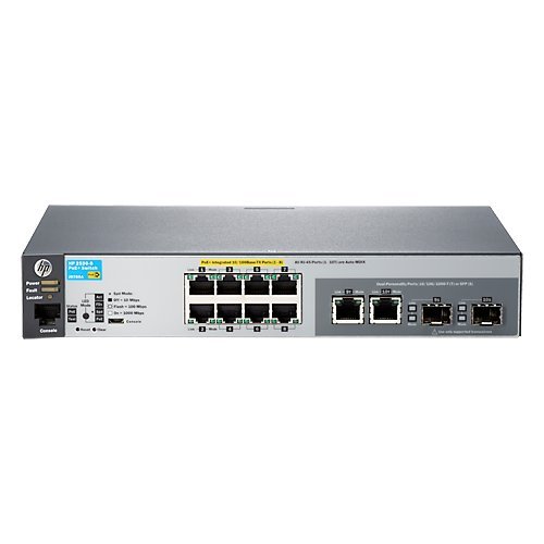 HP 2530-8-PoE+ Gigabit Ethernet Network Switch | 8 Port with PoE+ Support | Ideal for Small Business & Home Office Networking