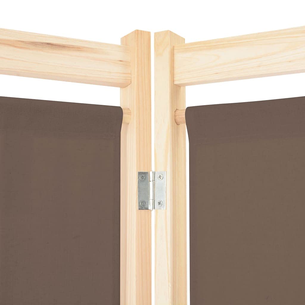 4-Panel Folding Privacy Room Divider Screen - 62.9