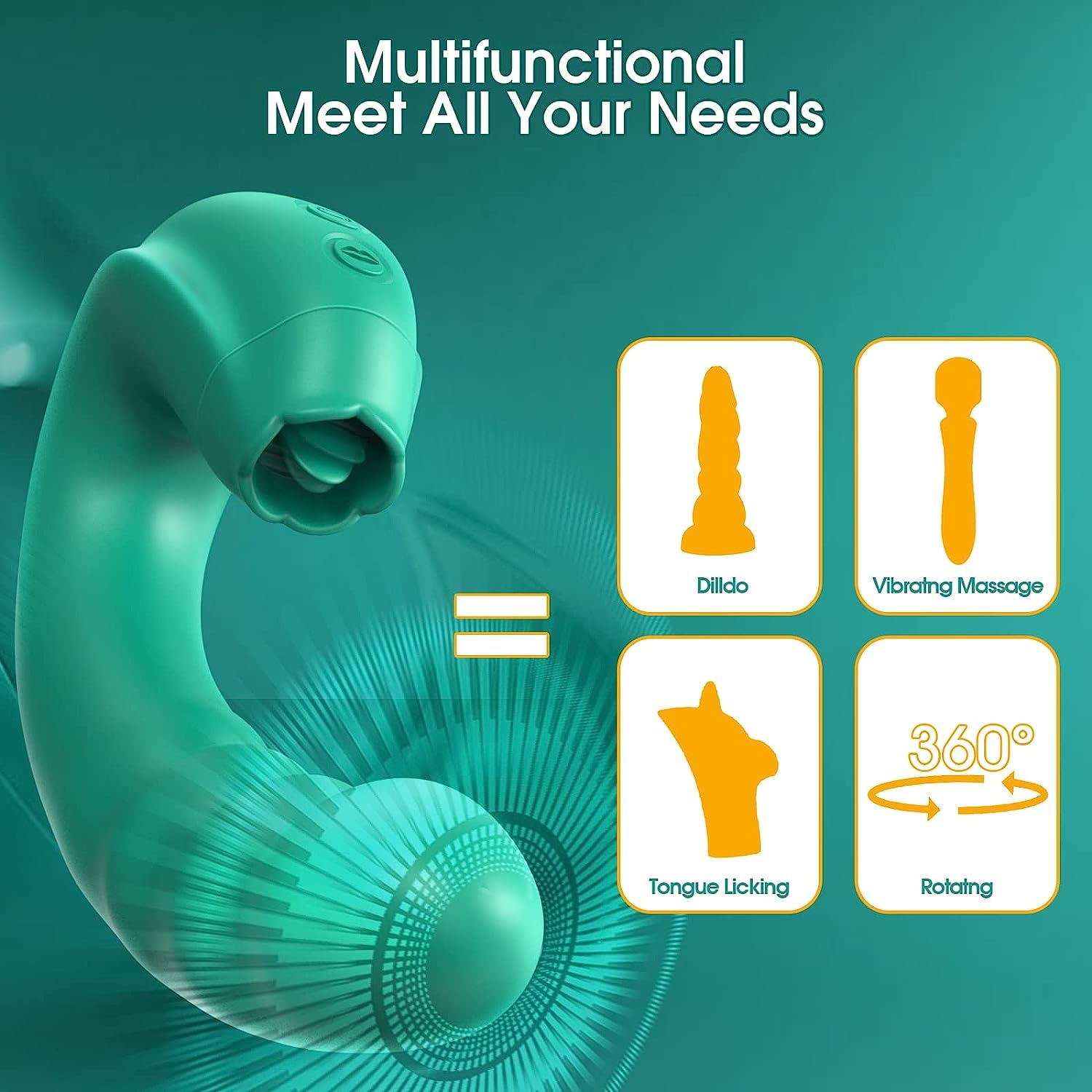 3 in 1 Rotating Clitoral Stimulator & G Spot Vibrator with 10 Vibration Modes - Rechargeable Adult Sex Toy for Women Couples, Perfect for Solo Play & Intimate Moments