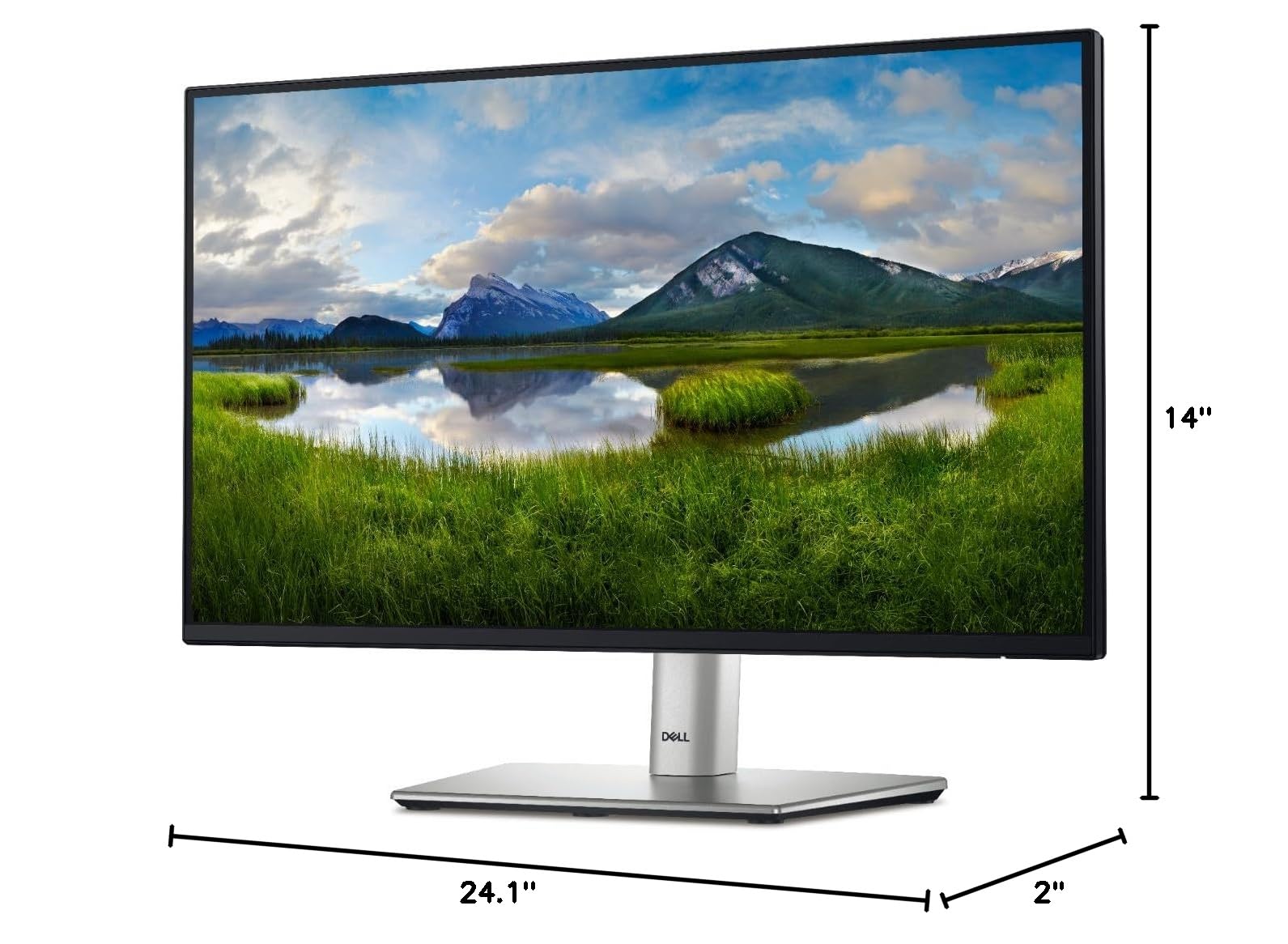 Dell 27-inch P2725H IPS Full HD 1080p Computer Monitor with HDMI, VGA, and DisplayPort - Perfect for Home Office, Gaming, and Professional Workstations