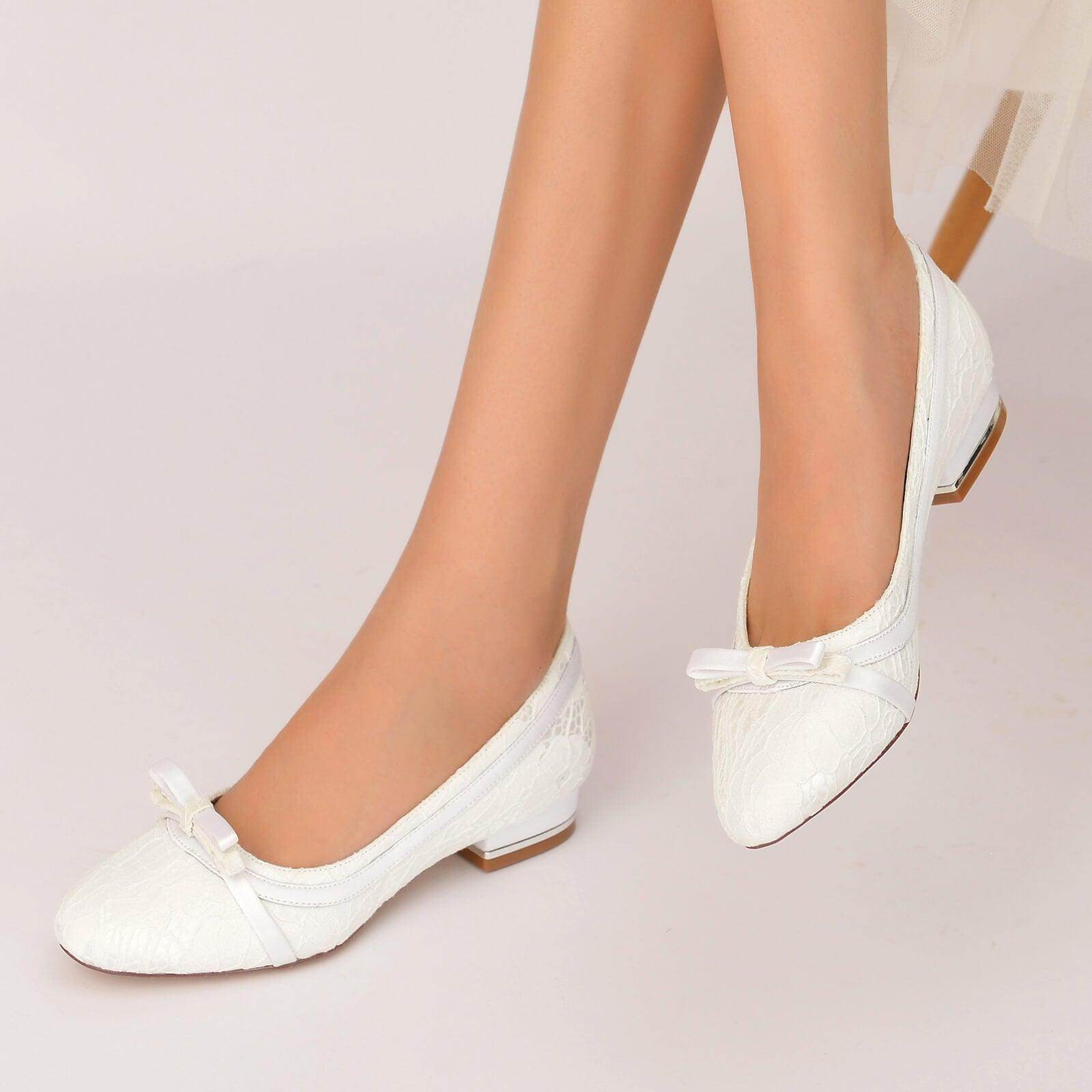2.5cm Flat Heel Lace-Up Shoes - Elegant Silk-Like Comfort for Women | Perfect for Weddings, Parties & Formal Occasions