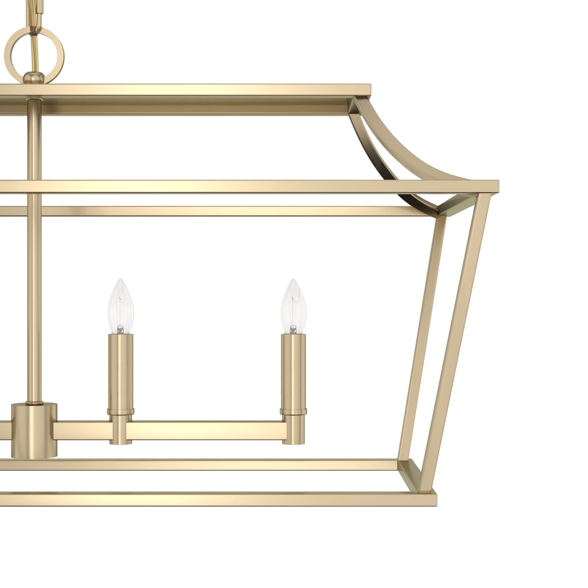 Hunter Fan Company 19079 Laurel Ridge 5-Light Chandelier in Brushed Nickel - Modern Ceiling Light Fixture for Dining Room, Living Room & Bedroom Lighting