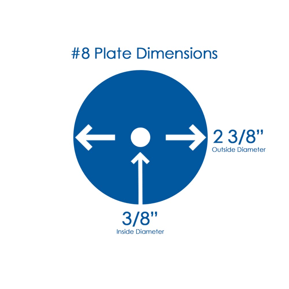 Premium Stainless Steel Band Saw Grinder Plate for #8 Grinders - 1/8