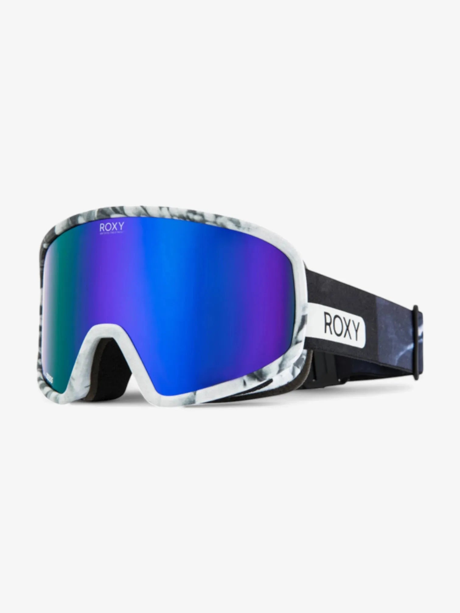 ROXY Feenity Color Luxe Snow Goggles - Black & White | UV Protection, Anti-Fog for Skiing & Snowboarding