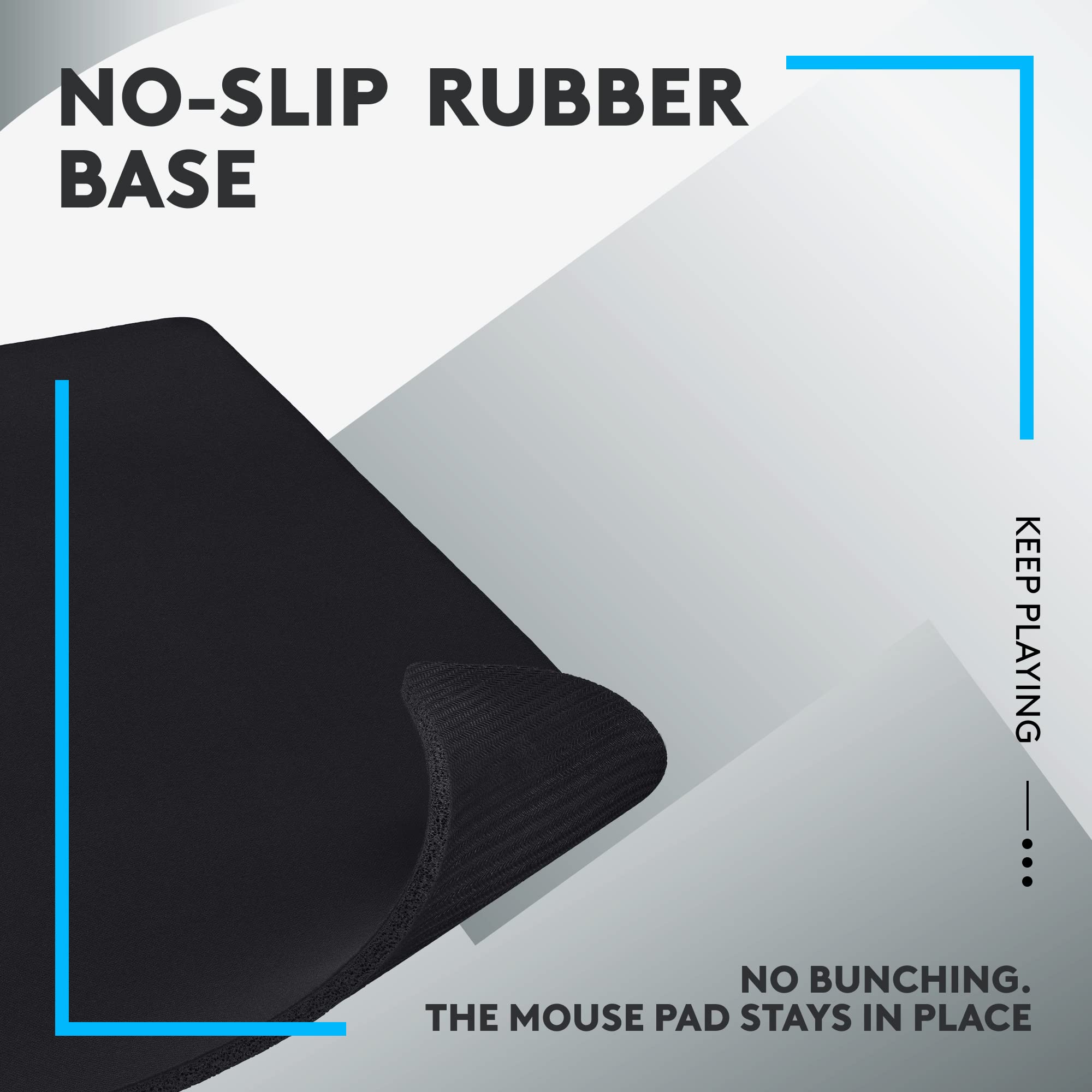 Logitech G740 Large Gaming Mouse Pad - 5mm Thick, Non-Slip Base, Smooth Tracking Surface for PC & Mac - Perfect for FPS, MOBA & Esports - 46x40x0.5cm Computer Accessories for Gamers & Professionals