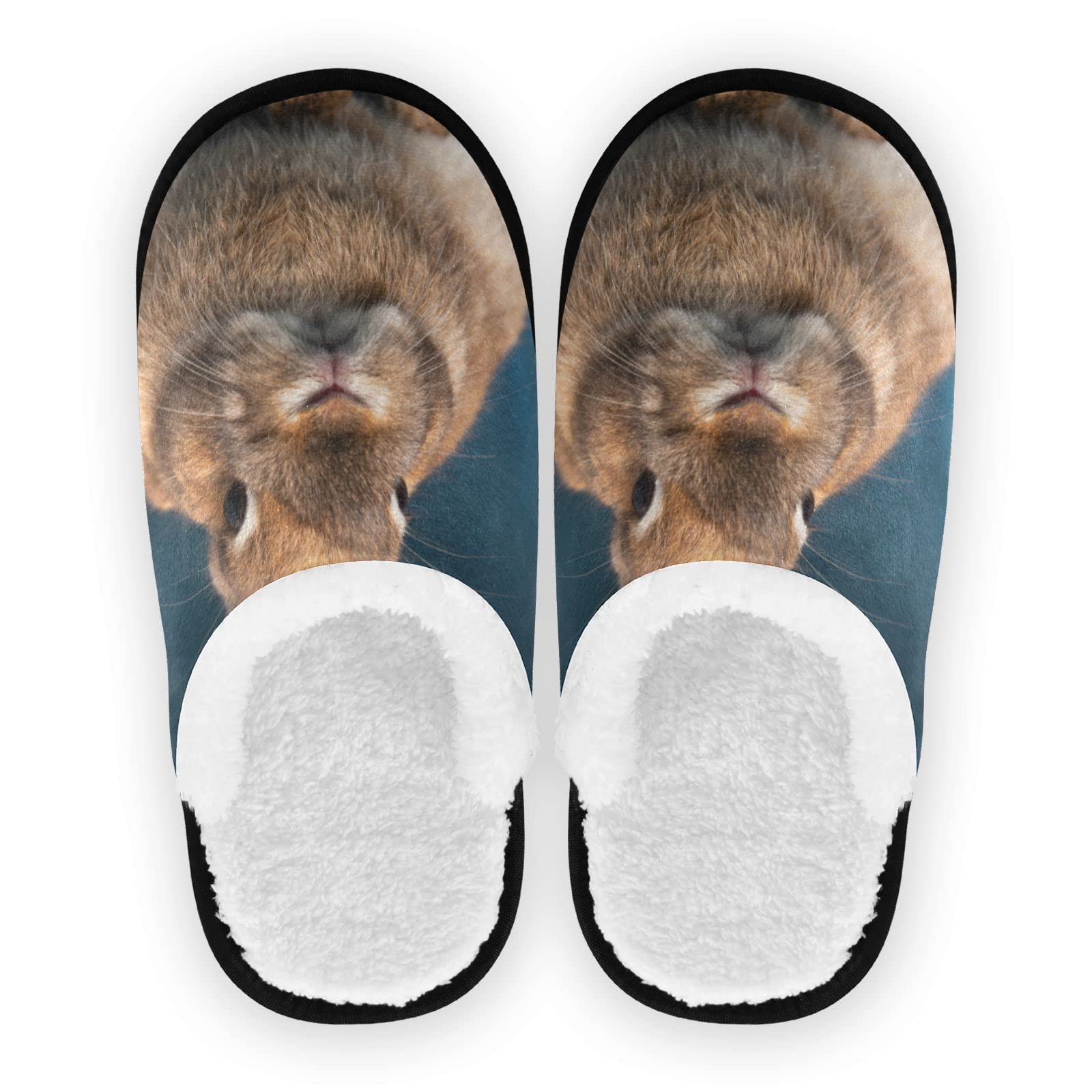 Vozoza Memory Foam Slippers for Women & Men - Cozy Bunny Rabbit House Slippers, Non-Slip Indoor/Outdoor Spa & Travel Slippers - Perfect for Home Relaxation, Hotel Use & Gift Giving