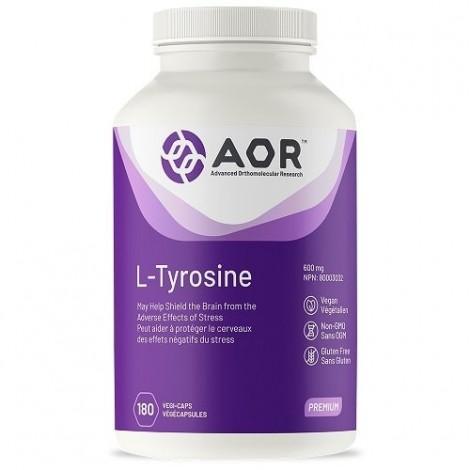 Premium L-Tyrosine 600mg Supplement - 180 Capsules for Focus, Energy & Mood Support - Ideal for Workouts, Study & Stress Relief