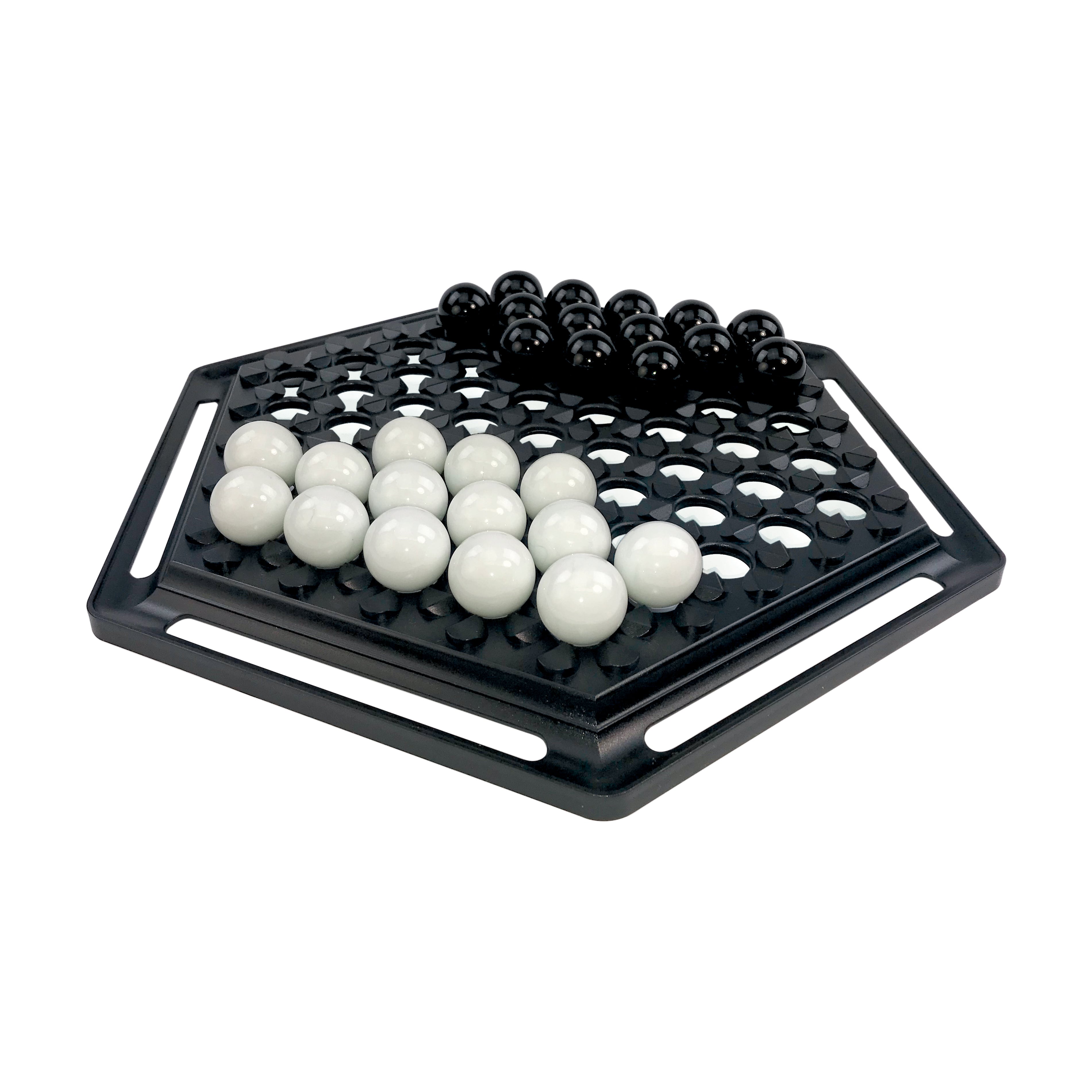 Premium Handmade Oak Abalone Classic Strategy Board Game - Perfect for Family Game Nights & Brain Training Activities