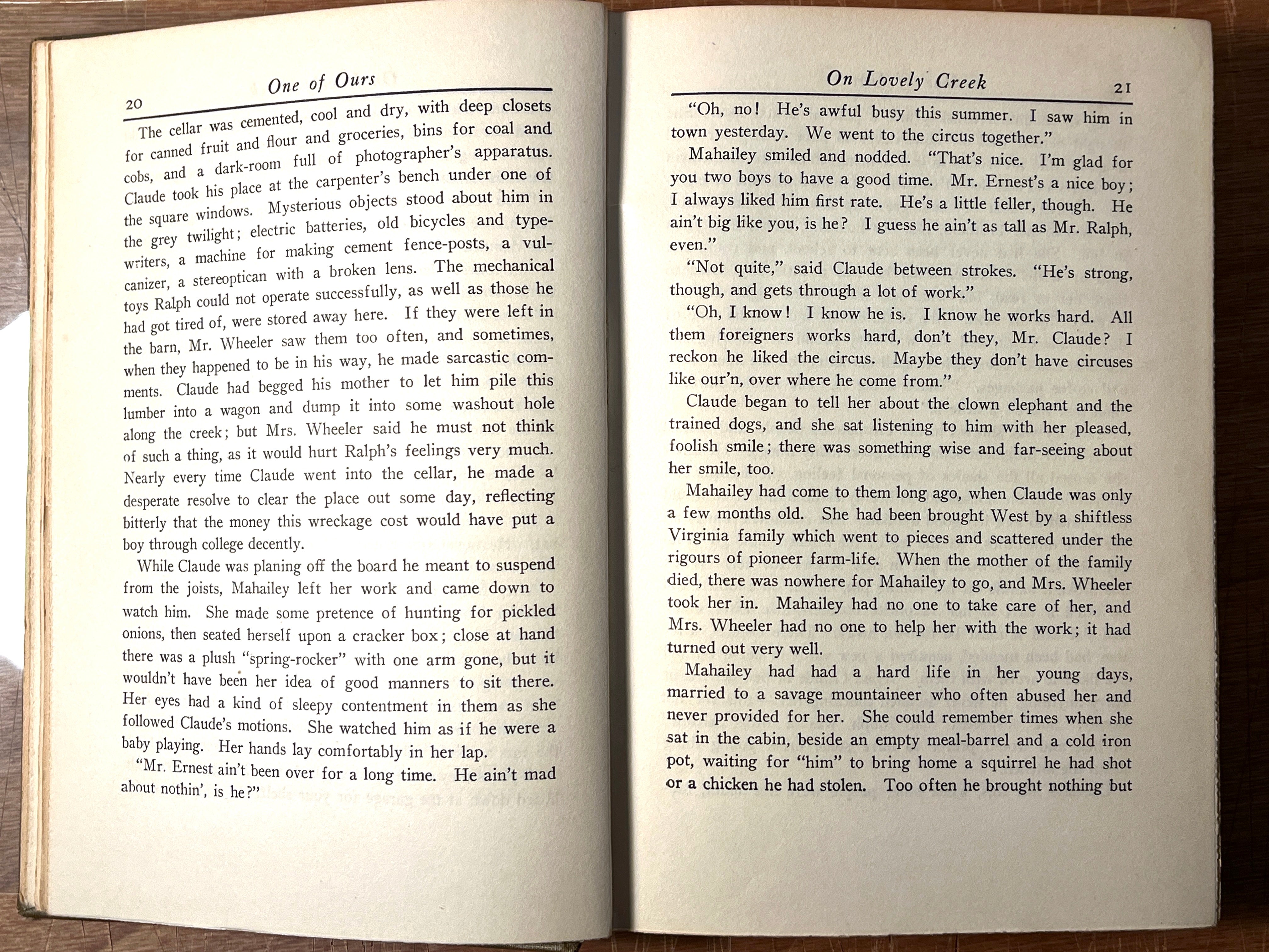 One of Ours by Willa Cather - First Trade Edition 1922 (2nd Printing) | Vintage American Literature Novel | Perfect for Book Collectors & Classic Fiction Lovers