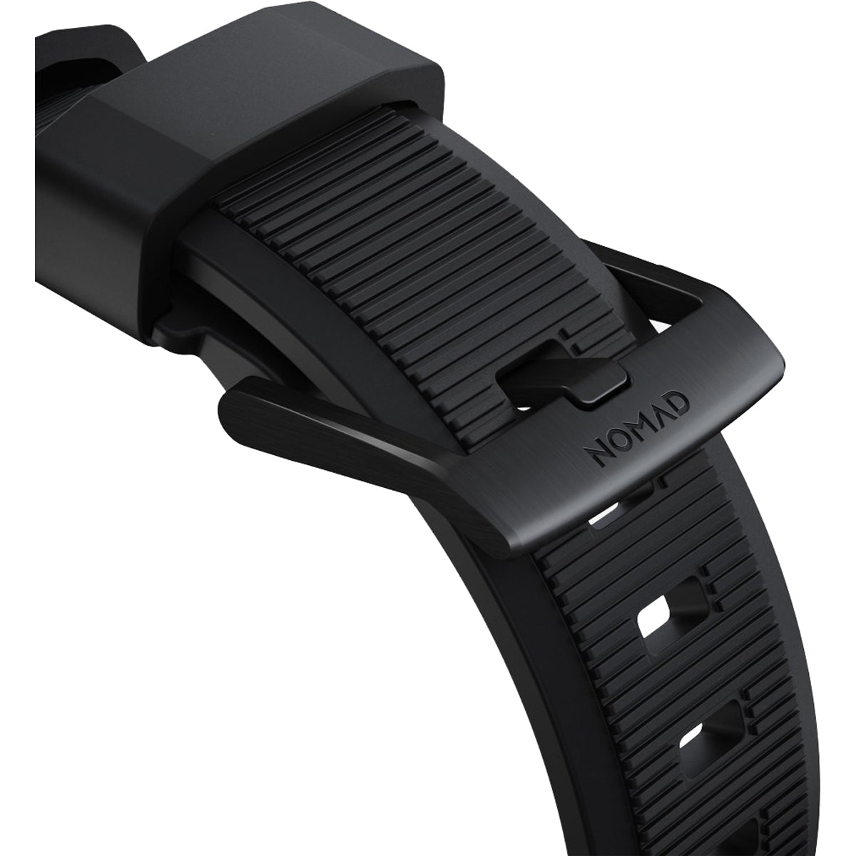 Nomad Rugged Band for Apple Watch 41mm - Durable Black Stainless Steel Strap | Perfect for Outdoor Activities, Workouts & Adventure Travel