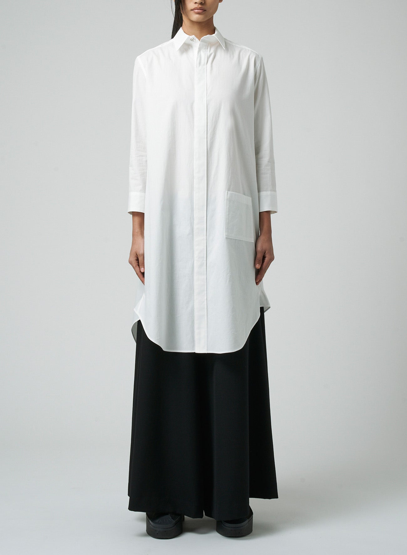 Stylish Cotton Broadcloth Balloon Silhouette Shirt Dress with Box Pocket - Perfect for Casual Outings, Office Wear & Summer Fashion