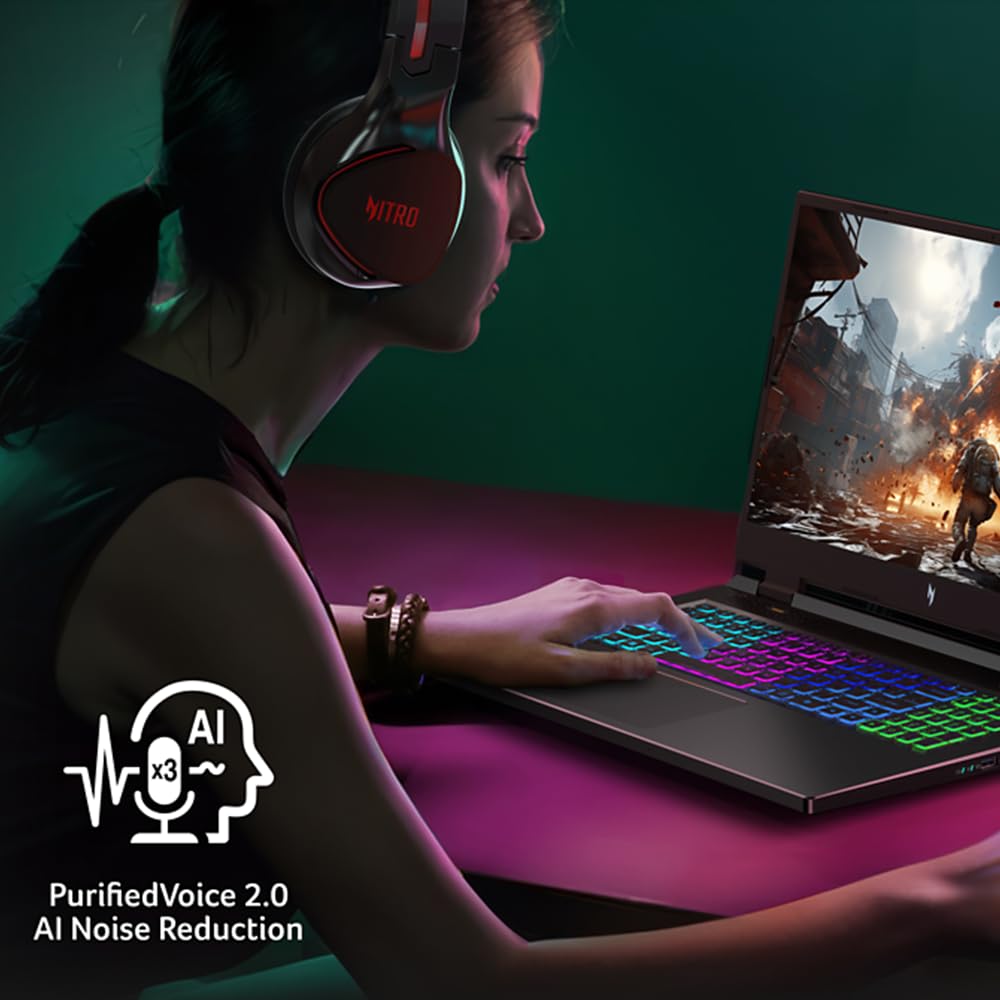Acer Nitro 17 Gaming Laptop - Intel Core i7-14650HX, NVIDIA RTX 4060, 17.3