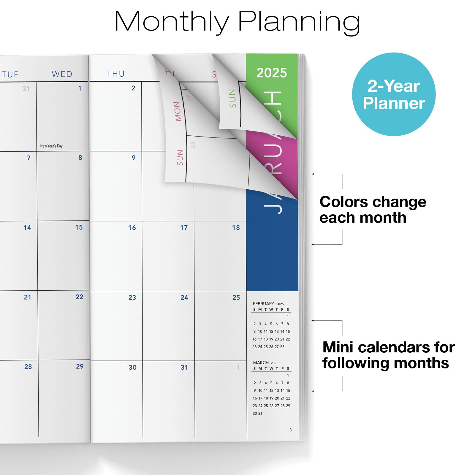 2025-2026 Monthly Pocket Planner - 3.5