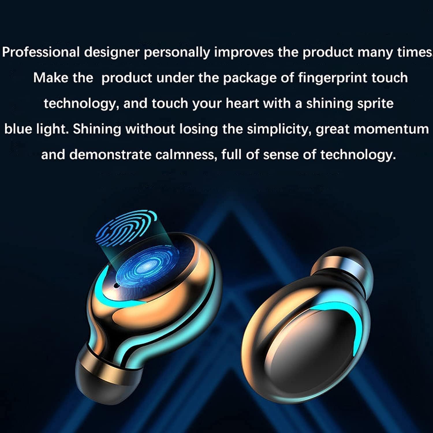 Wireless Earbuds Bluetooth 5.0, IPX5 Waterproof Sports Earphones with Built-in Mic for Running, Gym & Workout - Compatible with iPhone & Android Phones (Perfect for Jogging, Commuting & Outdoor Activities)