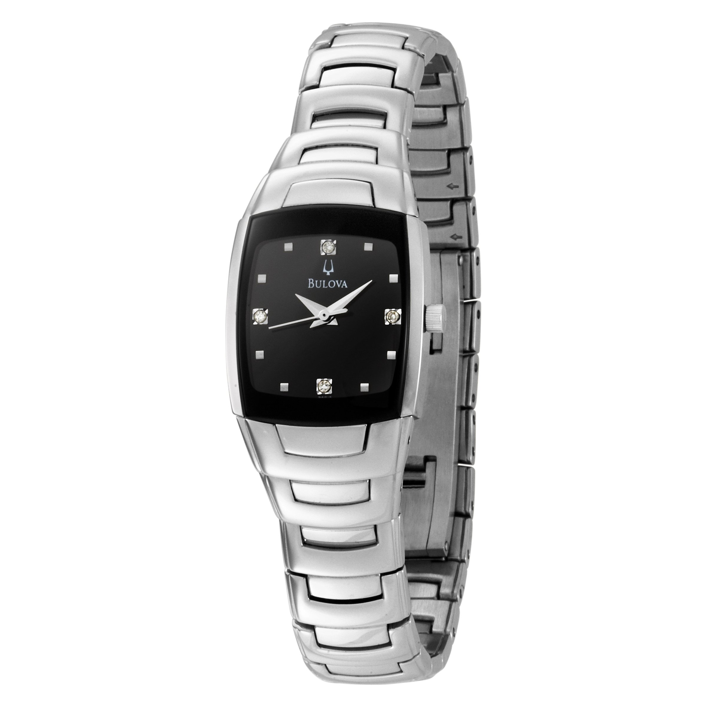 Bulova Women's 96P15 Diamond-Accented Stainless Steel Watch - Elegant Dress Watch for Business, Parties & Special Occasions