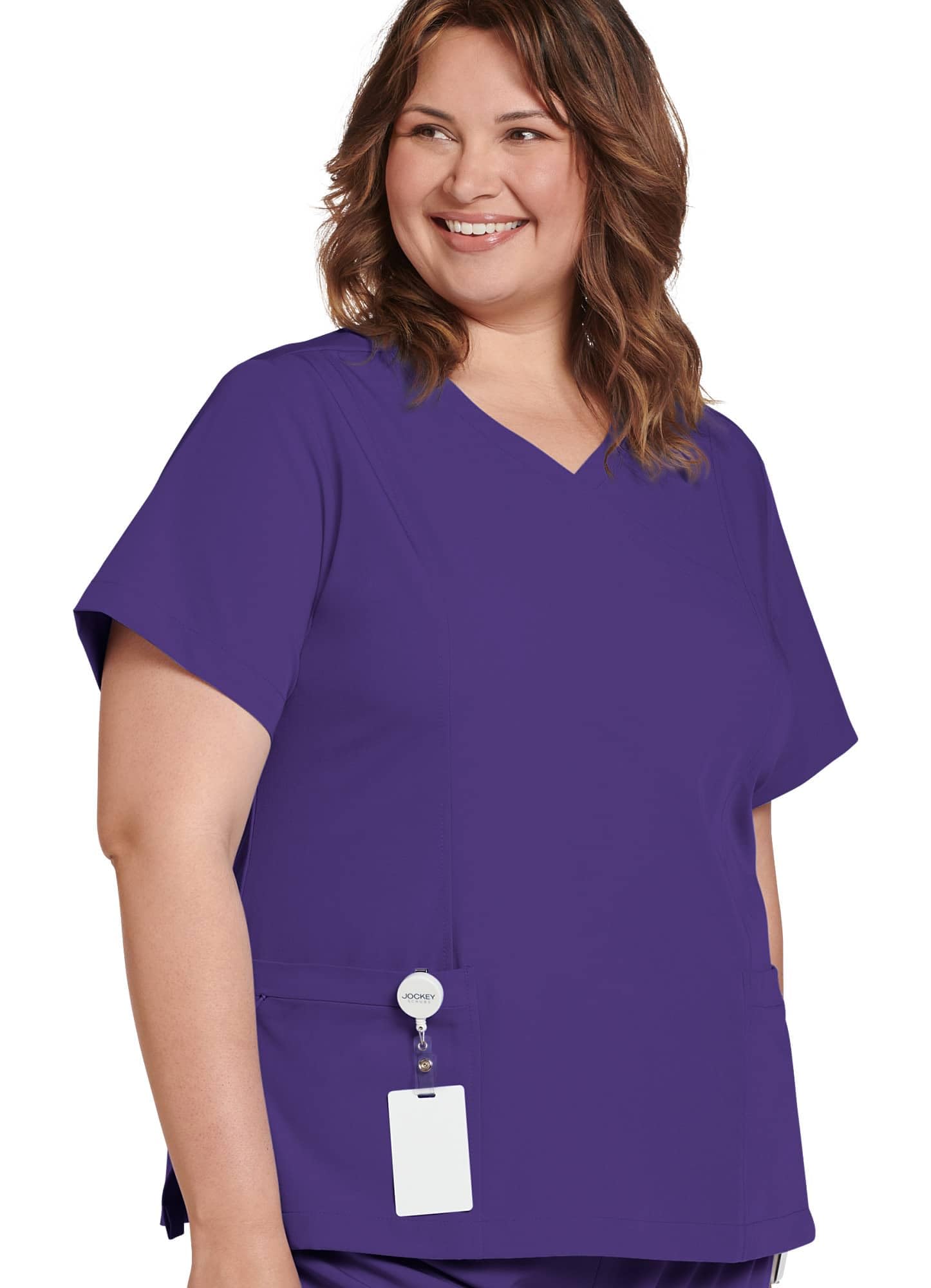 Jockey Scrubs Classic Women’s Mock Wrap Top - Comfortable Nursing Uniform for Healthcare Workers | Perfect for Hospitals, Clinics & Medical Professionals
