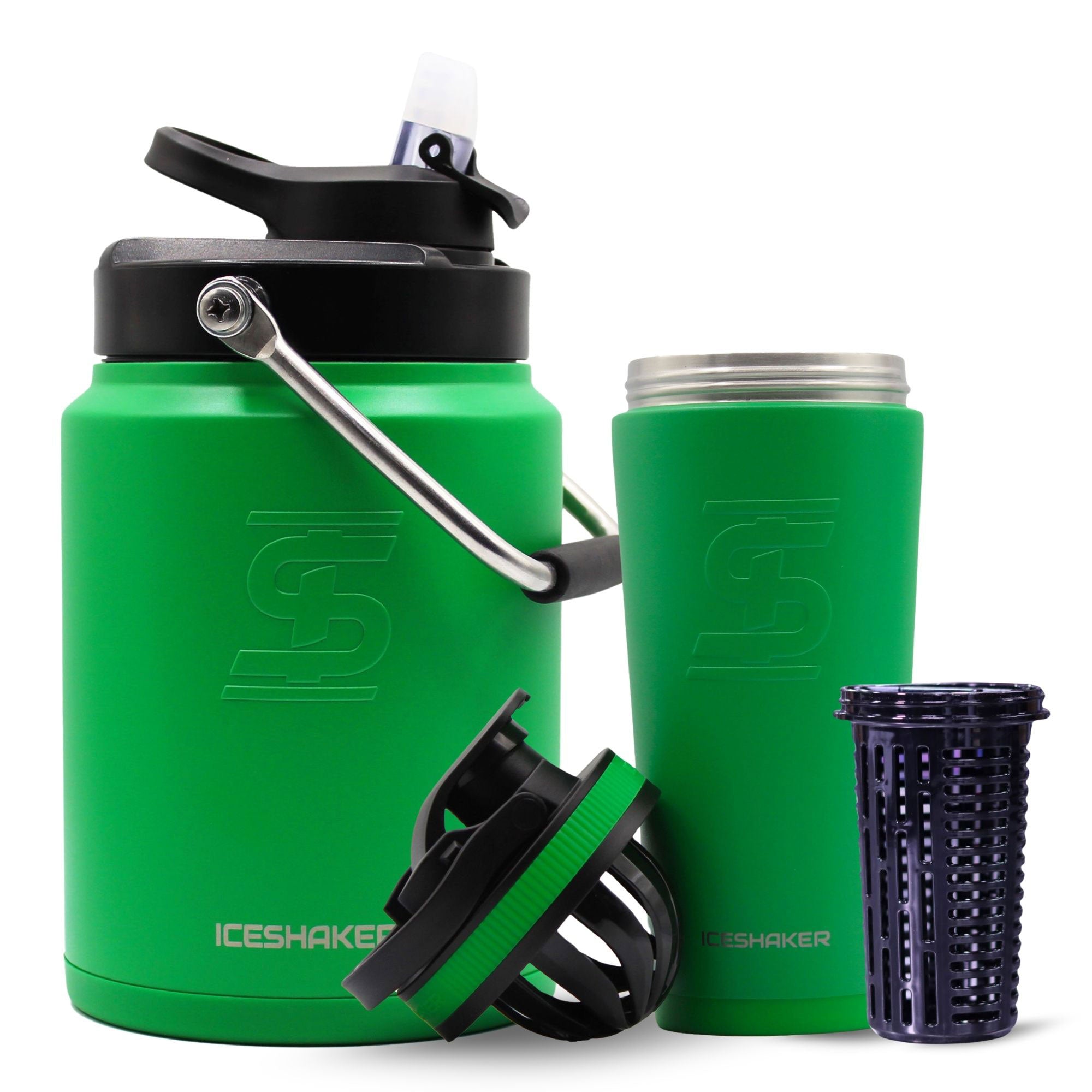 Premium Ice Shaker Hydration Pack - Insulated Water Bottle for Gym, Workout & Outdoor Sports - Leakproof & BPA-Free Shaker Cup for Protein Shakes & Cold Drinks