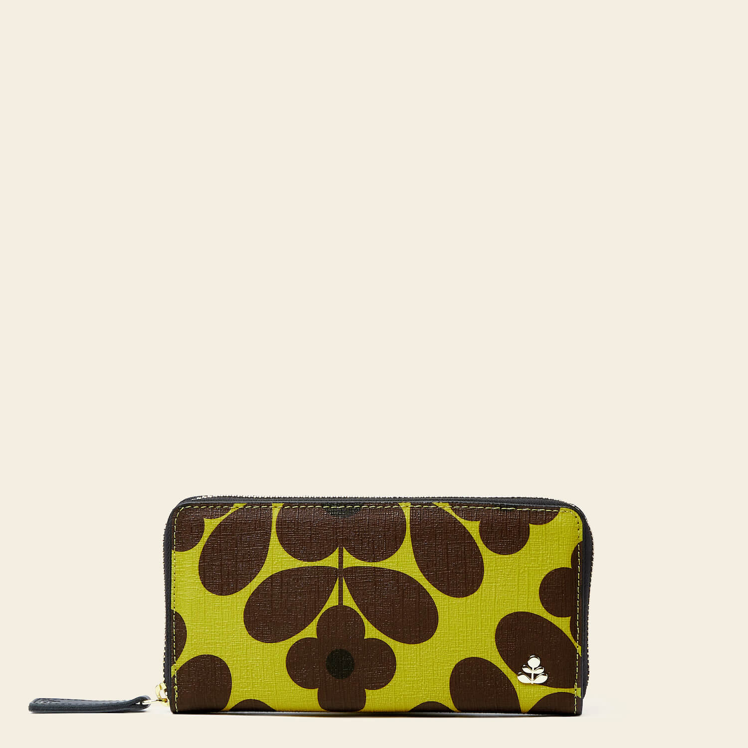 Forget Me Not Flower Wallet - Stylish Tile Design in Chartreuse Green for Women | Perfect for Everyday Use, Travel & Gifts