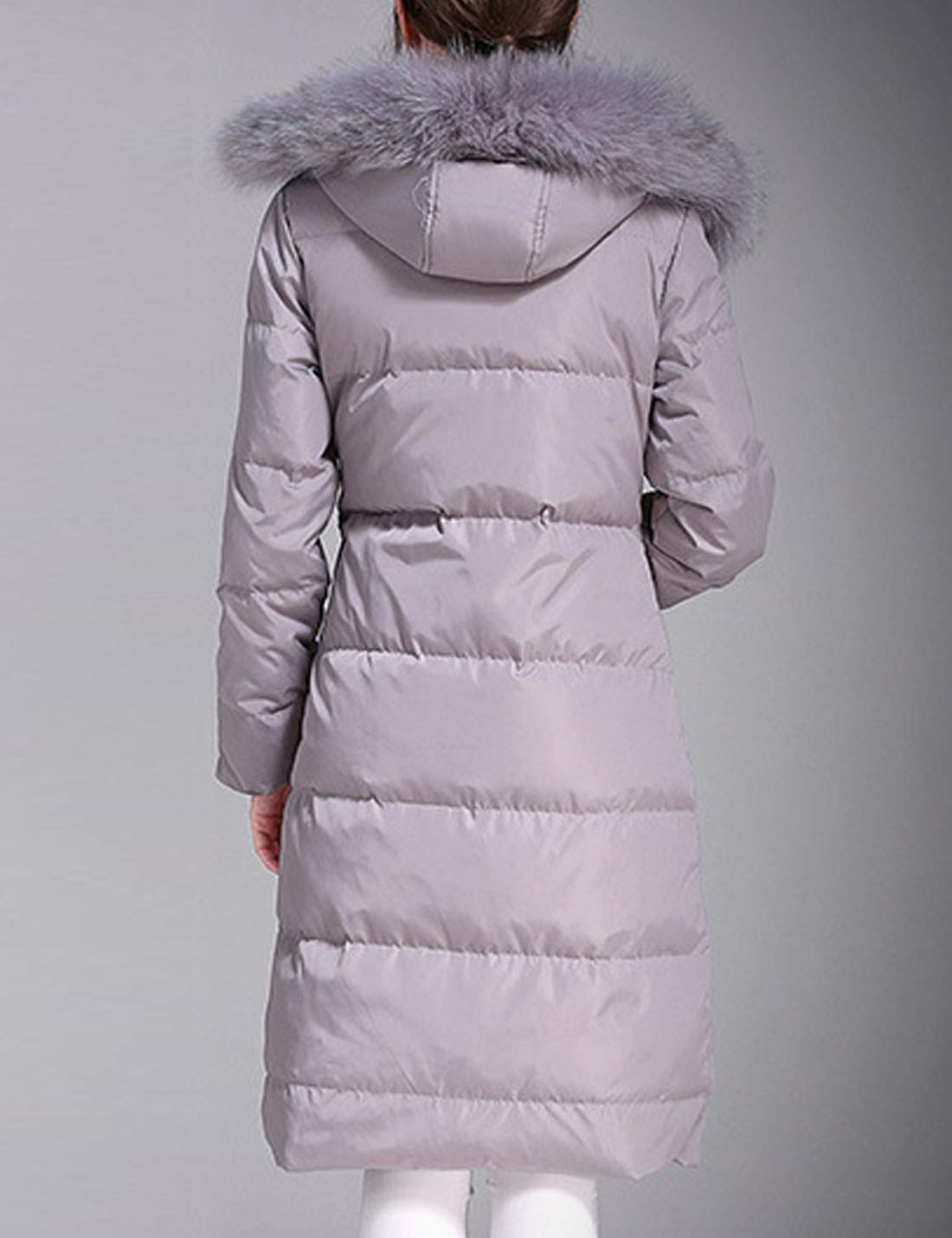 Flygo Women's Winter Quilted Maxi Puffer Down Coat - Long Hooded Jacket with Full Zip for Cold Weather | Perfect for Snow Days, Outdoor Activities & Daily Commute