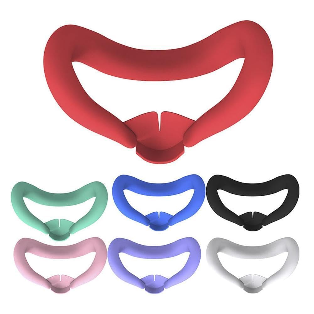 Meta Quest 3 VR Face Cover - Sweat & Dust Resistant Silicone Face Mask & Eye Pad Replacement Accessories for Enhanced Comfort - Perfect for Gaming, Fitness & Virtual Reality Experiences