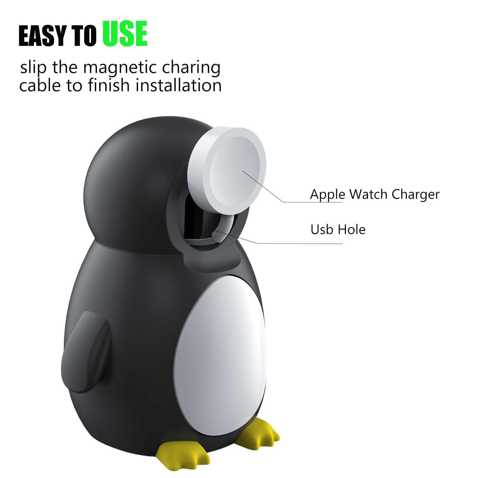 Apple Watch & Samsung Galaxy Watch Charger Stand with Nightstand Mode - Multi-Device Charging Dock for Home & Office Use | Perfect for Bedside, Desk & Travel Organization