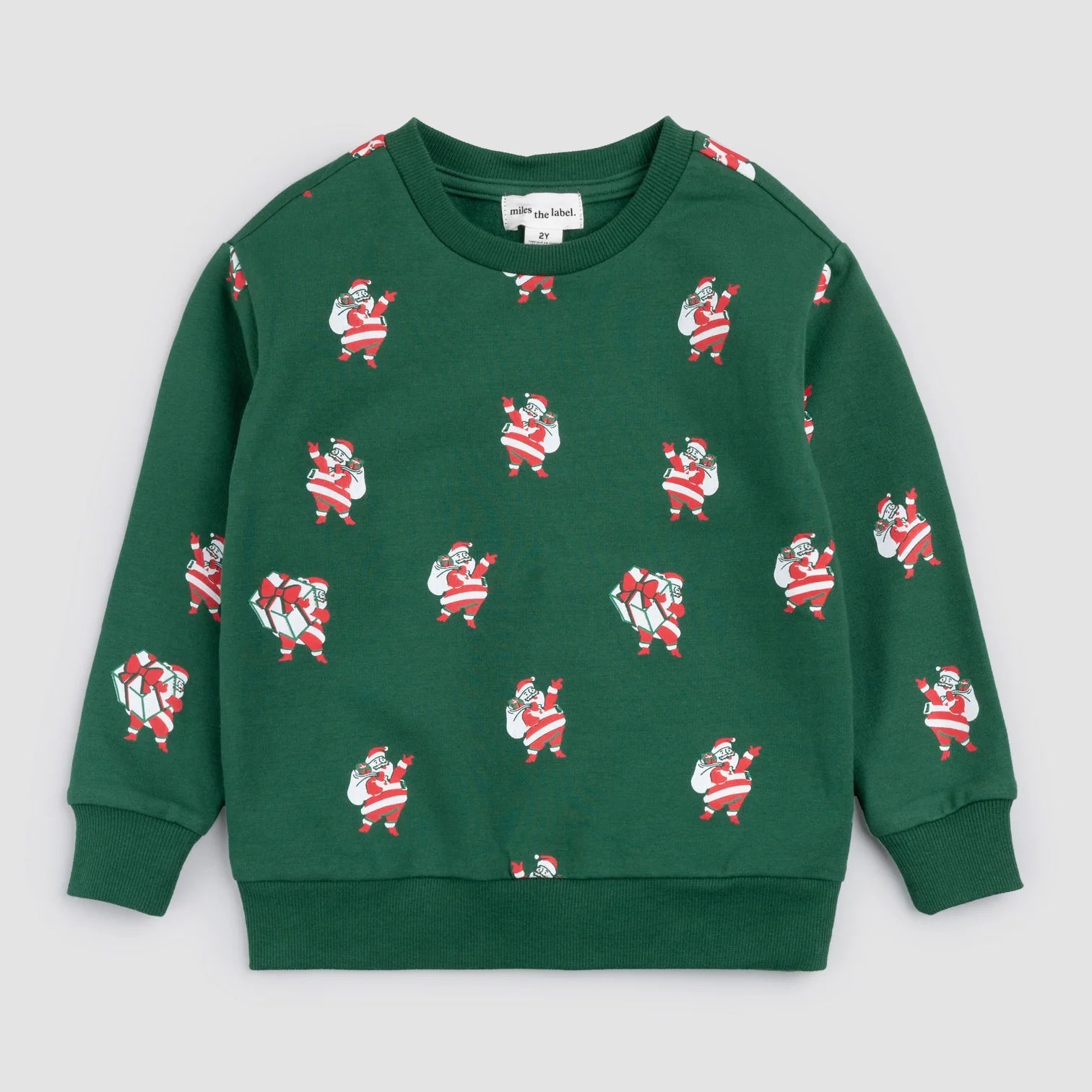 Festive Green Jogger Set for Women - Christmas Pajamas with Tinsel Print | Cozy Holiday Lounge Outfit for Winter Parties & Family Gatherings