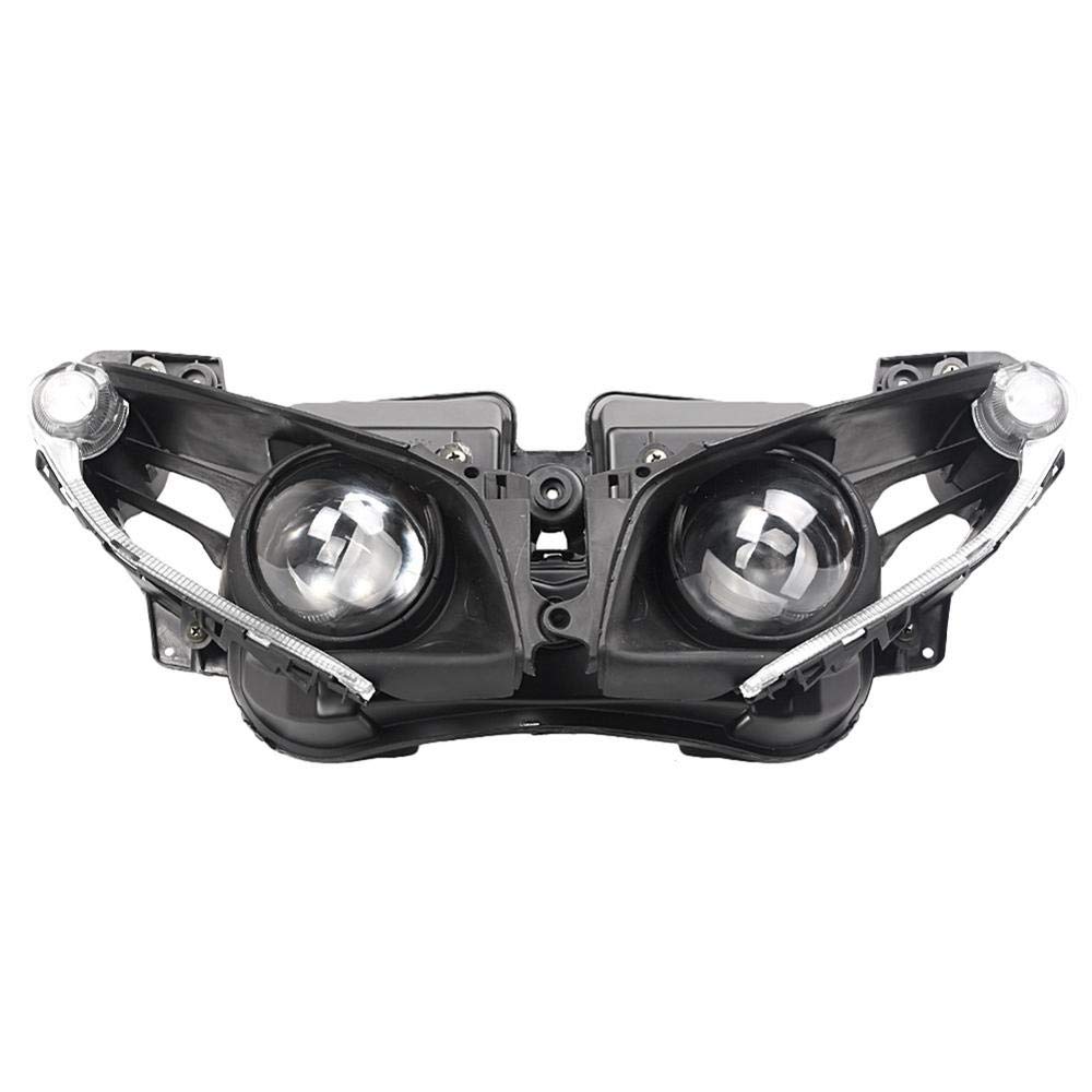 High-Performance Three T Motorcycle Headlight Assembly with Bracket Clamp - Compatible with Yamaha YZF-R1 2013-2014 Models | Durable LED Headlamp for Night Riding & Enhanced Visibility