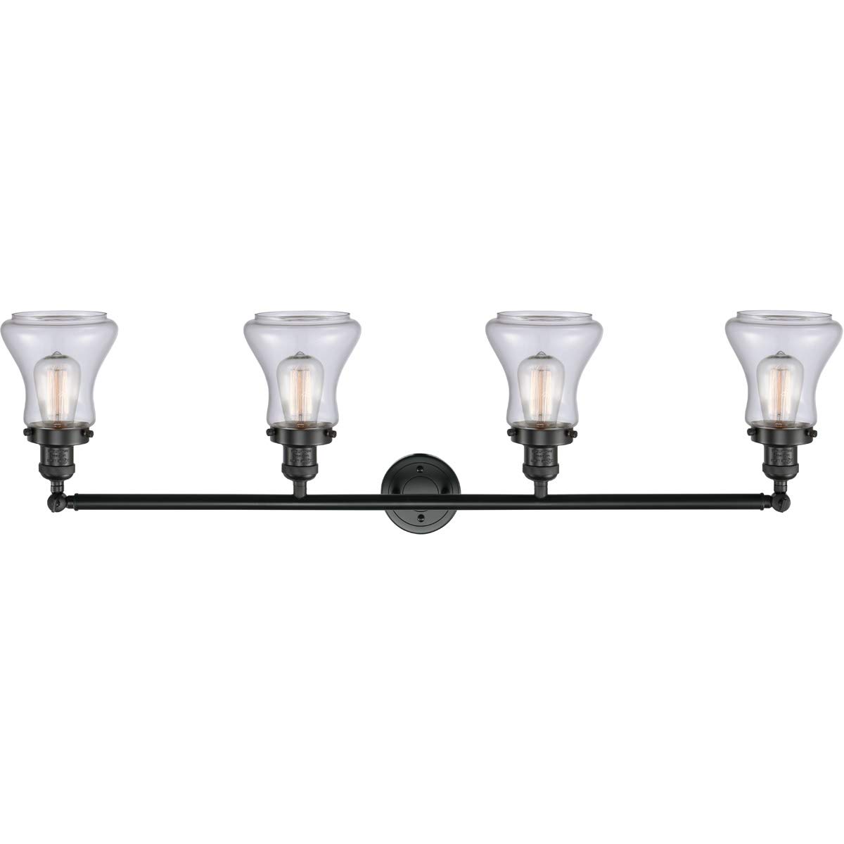 Franklin Restoration Collection 215-BK-G192-LED Black LED Bathroom Vanity Mirror - Modern Illuminated Makeup Mirror for Bathroom, Bedroom & Dressing Room