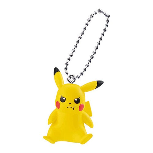 Bandai Pokemon Pikachu Expressions Swing Mascot - 1 Inch Mini Keychain Figure - Cute Collectible for Backpacks, Gifts & Anime Fans